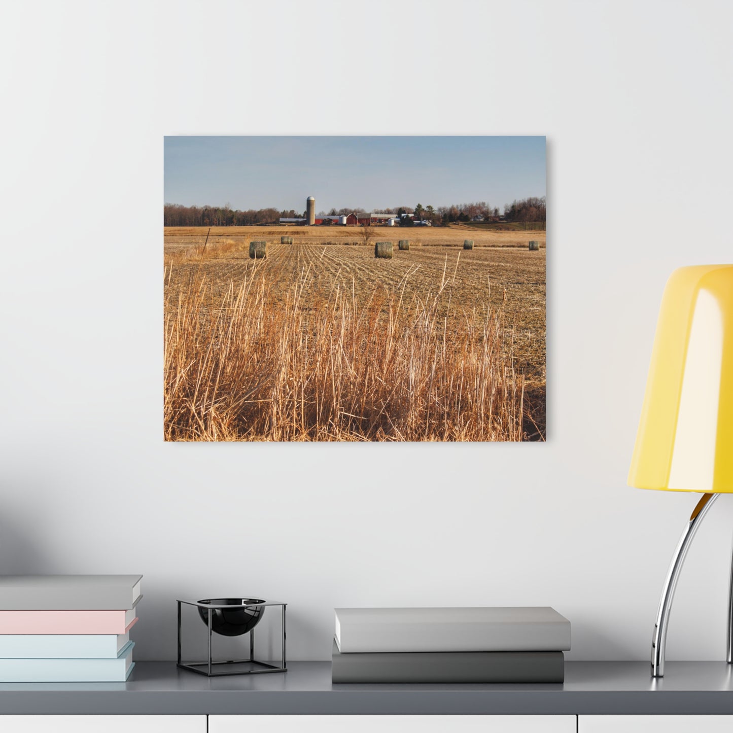 U R There Photography Across the Field on Johnsonmill Road Rustic Farmhouse Acrylic Wall Print
