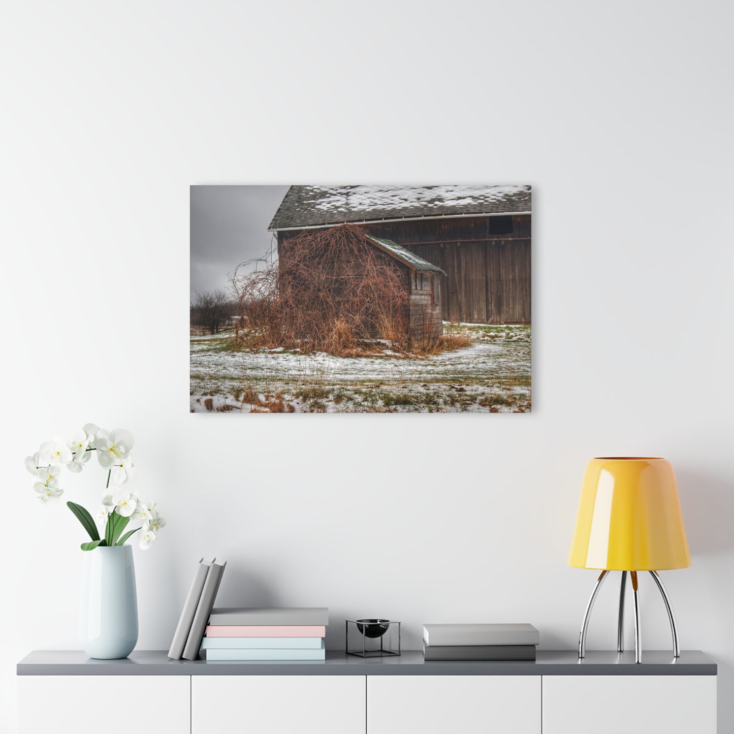 U R There Photography Wilder Road Little Grey Rustic Farmhouse Acrylic Wall Print