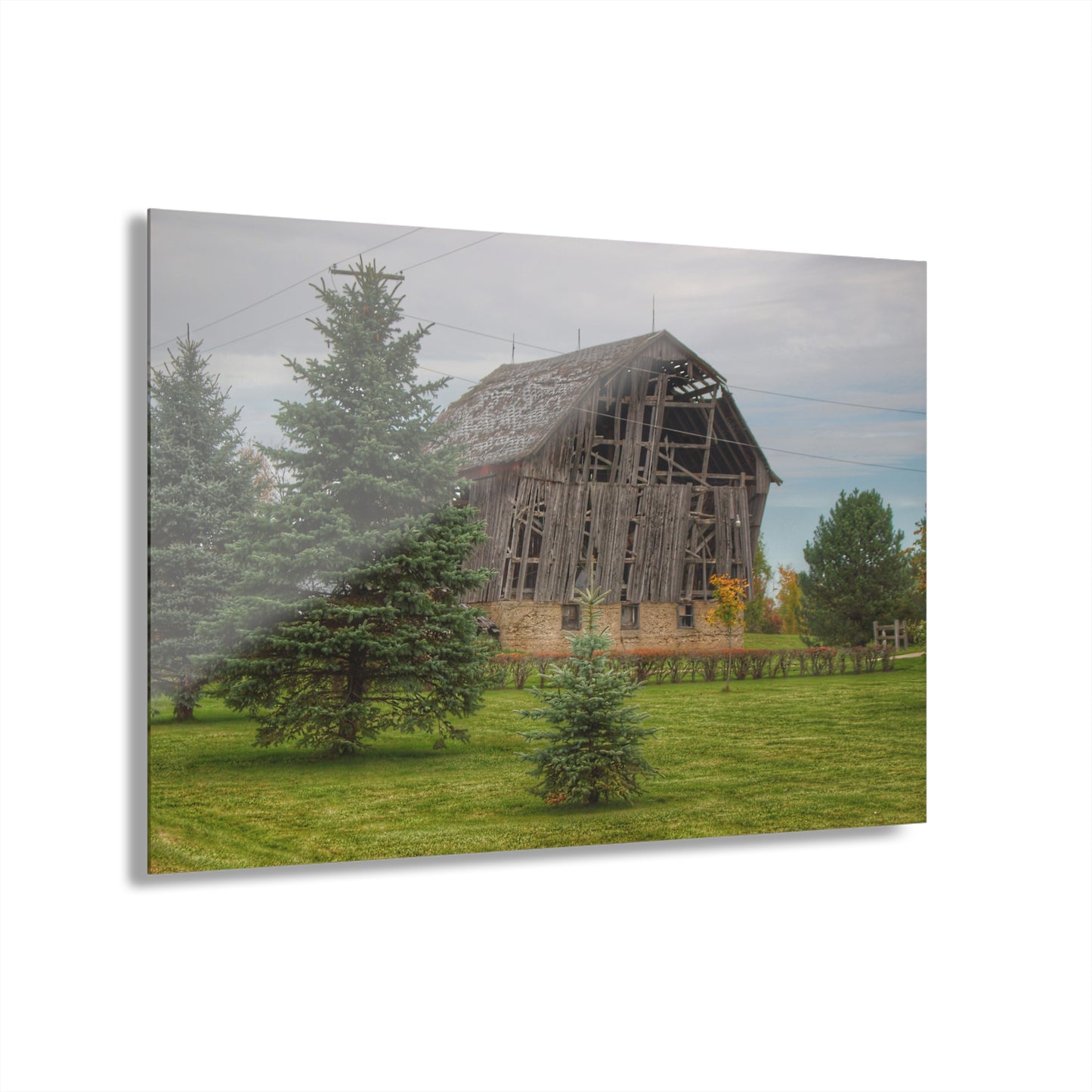 U R There Photography Rich Road Falling Grey I Rustic Farmhouse Acrylic Wall Print