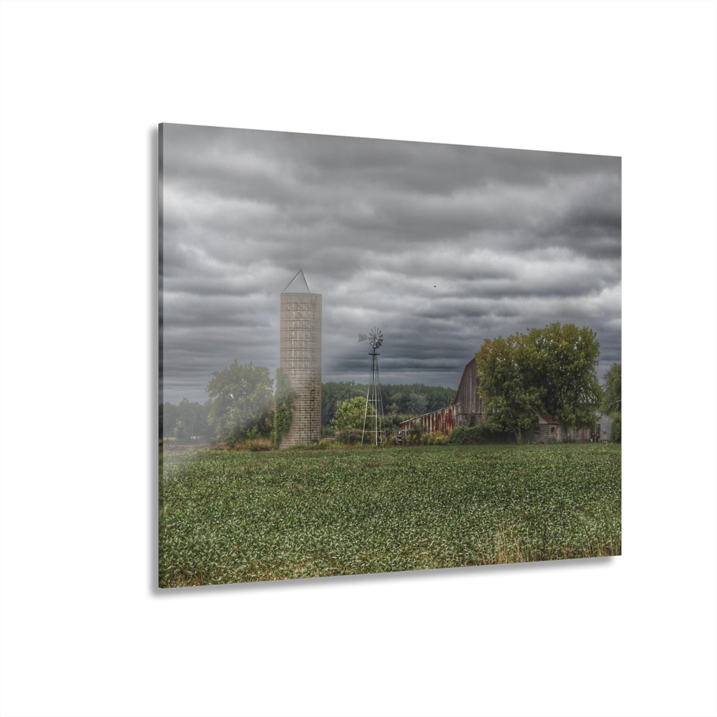 U R There Photography Rider Road Grey Rustic Farmhouse Acrylic Wall Print