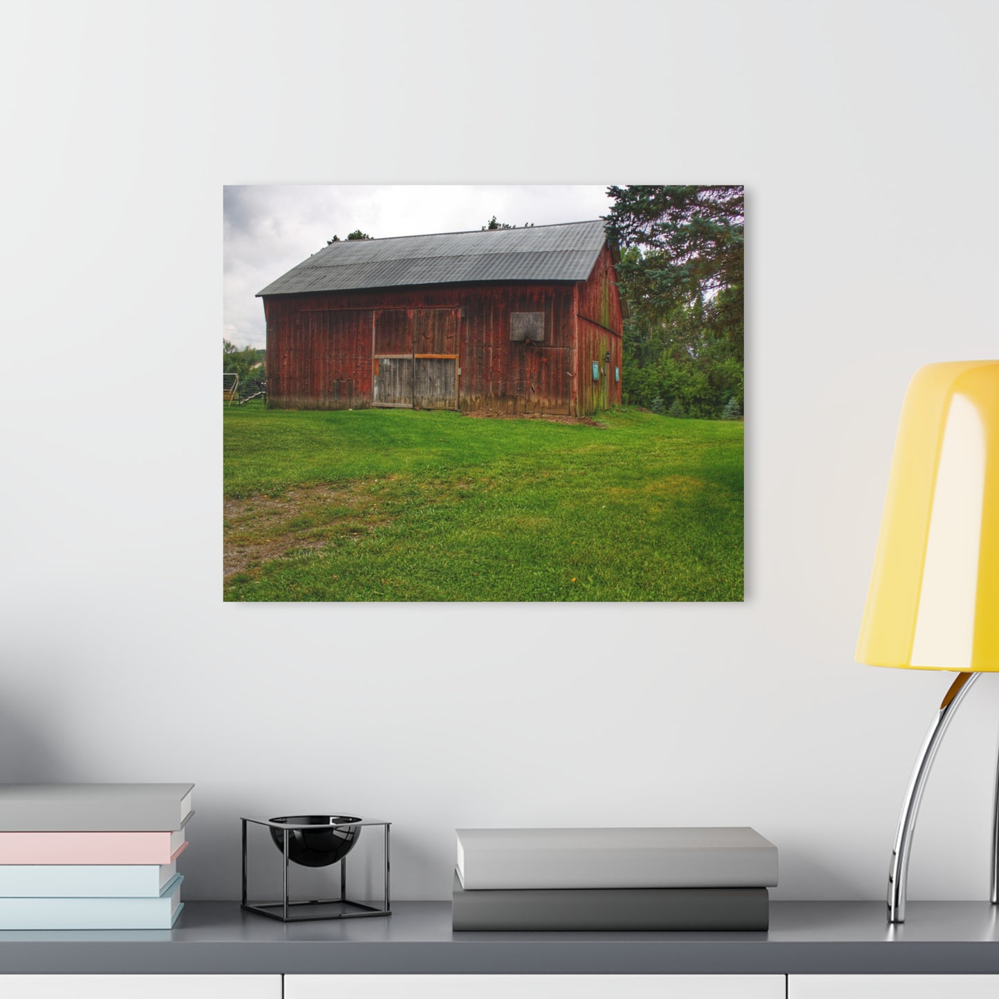 U R There Photography Rusted Red of Summer Rustic Farmhouse Acrylic Wall Print