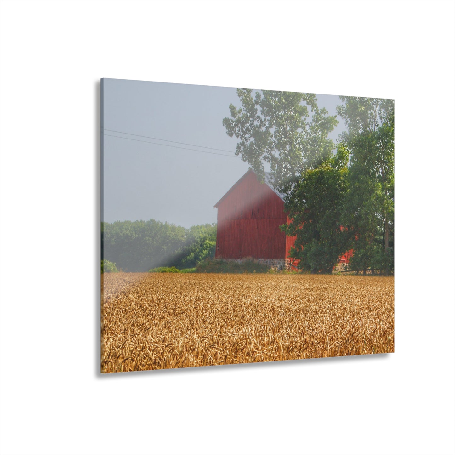 U R There Photography Tubspring Road Hidden Red Rustic Farmhouse Acrylic Wall Print