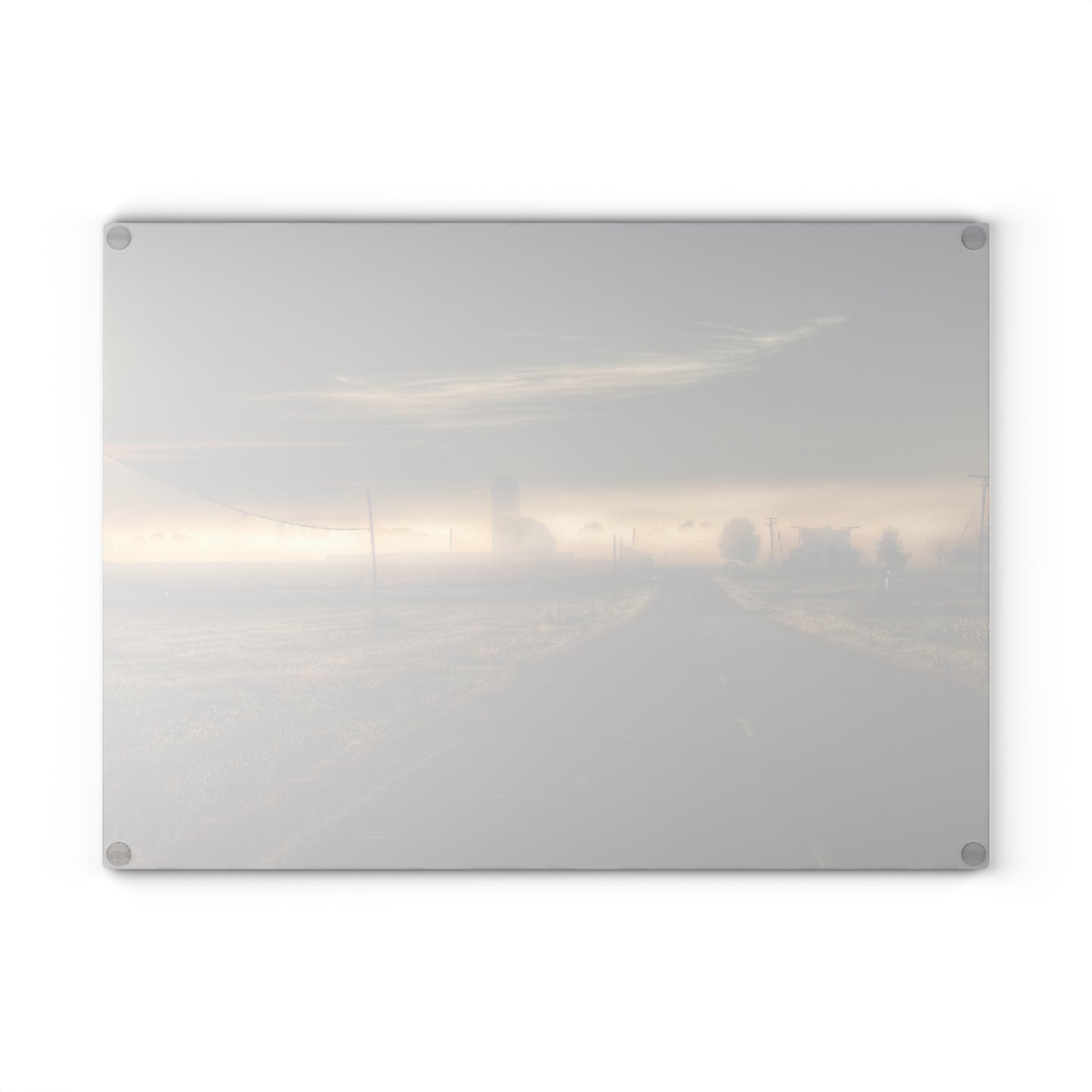 U R There Photography By Dawns Early Light Rustic Farmhouse Tempered-Glass Cutting Board