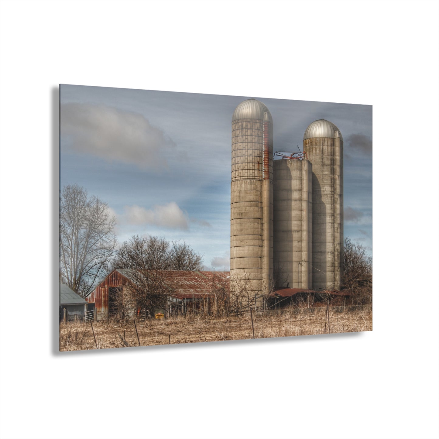 U R There Photography Silo Rust Rustic Farmhouse Acrylic Wall Print