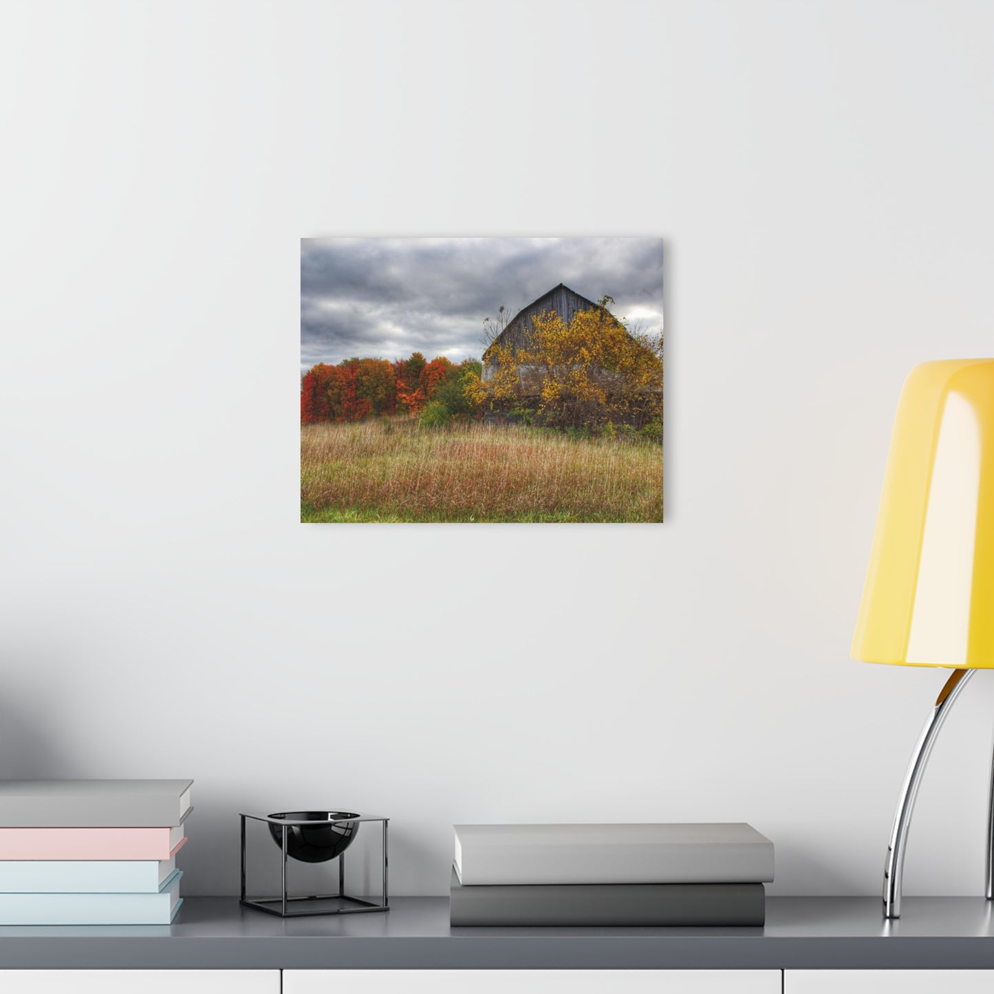 U R There Photography Church Road Grey III Rustic Farmhouse Acrylic Wall Print