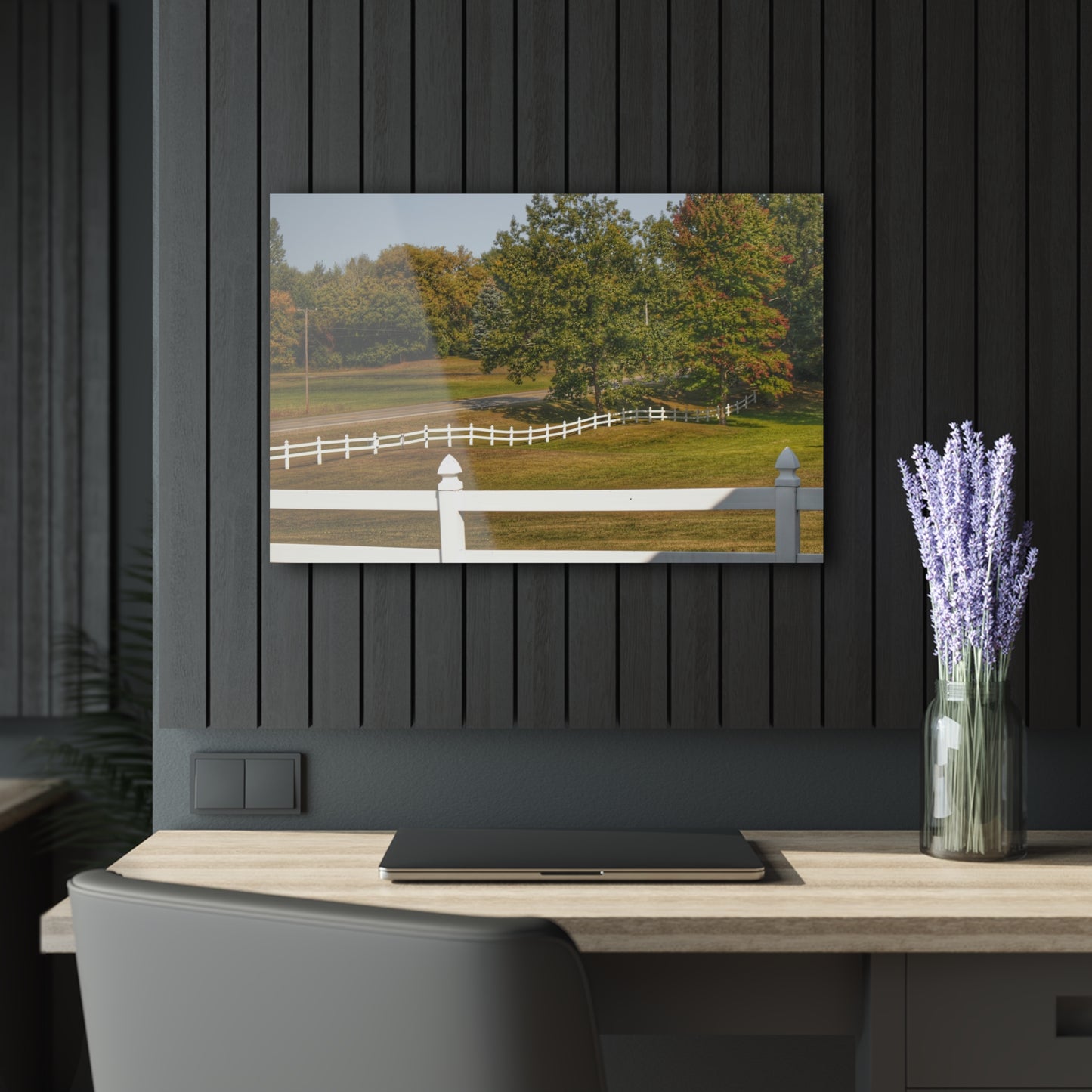 U R There Photography Beyond the White Fences Rustic Farmhouse Acrylic Wall Print