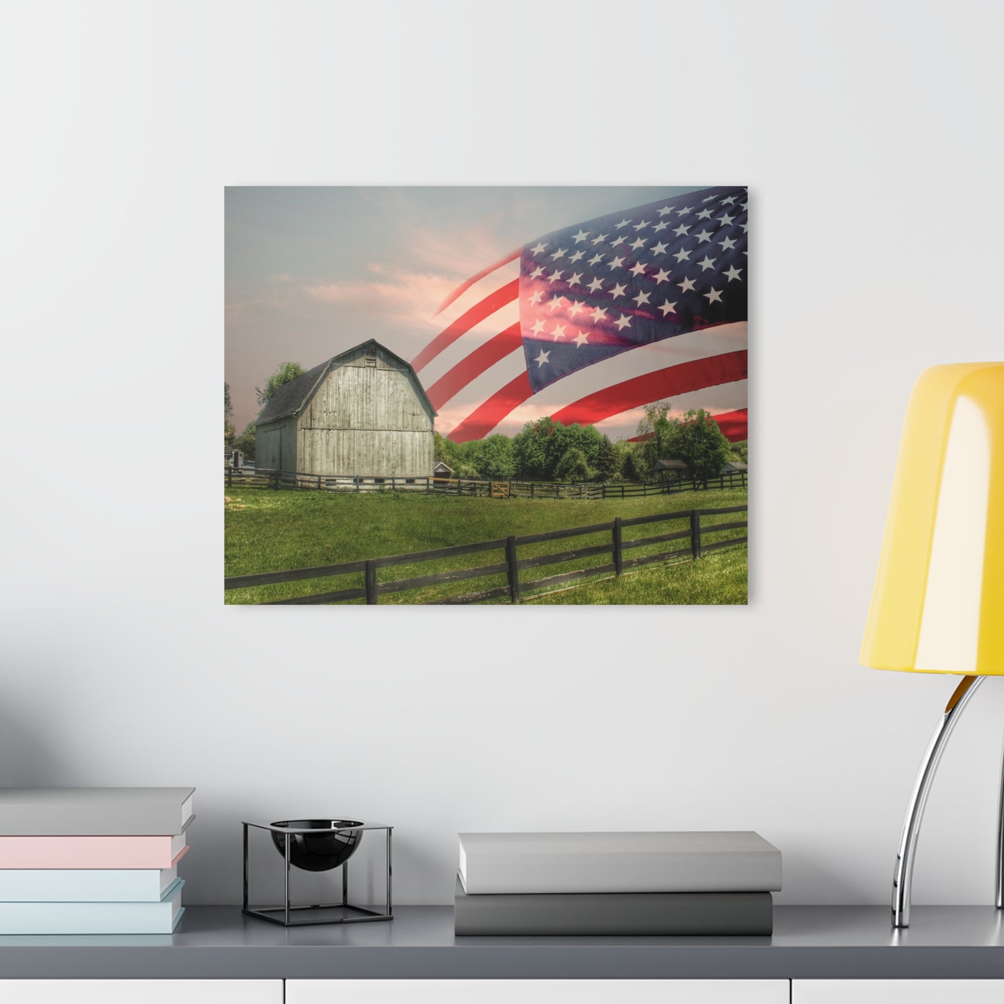 U R There Photography An American Farm II Rustic Farmhouse Acrylic Wall Print