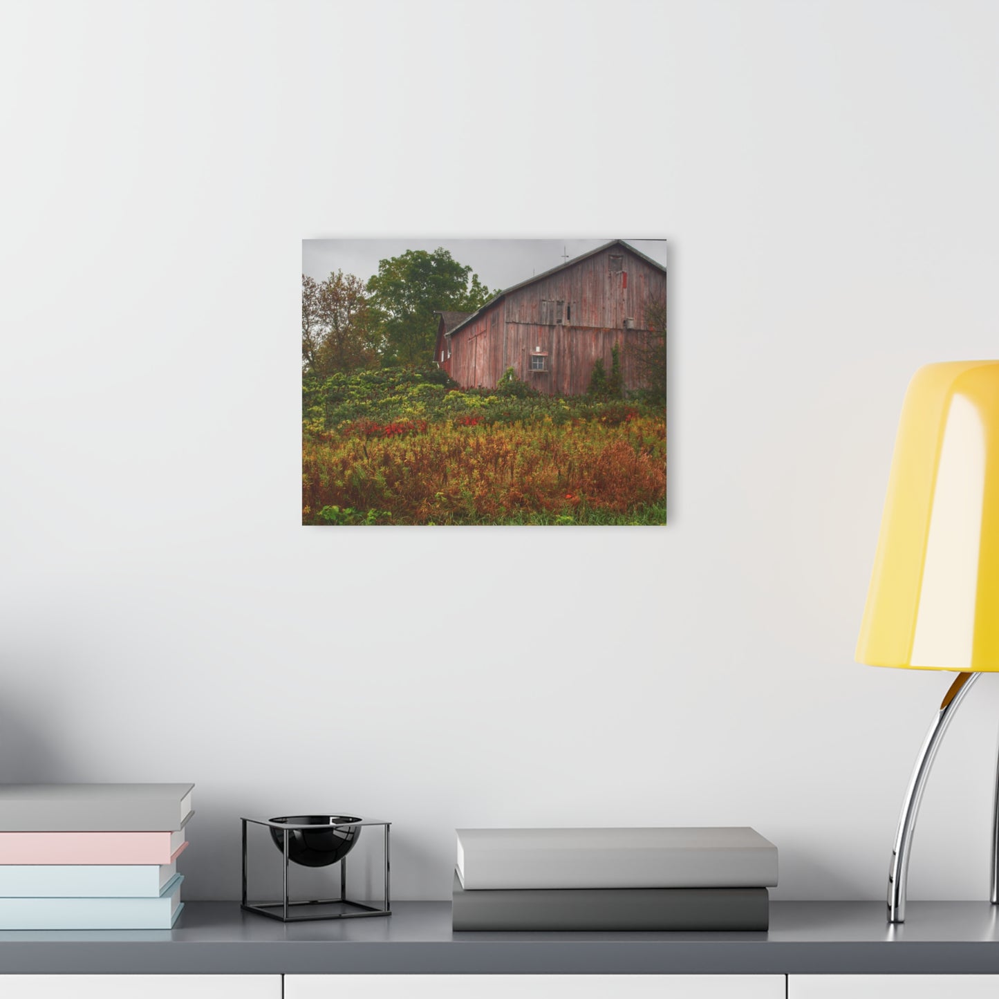 U R There Photography Washburn Roadside Reds Rustic Farmhouse Acrylic Wall Print