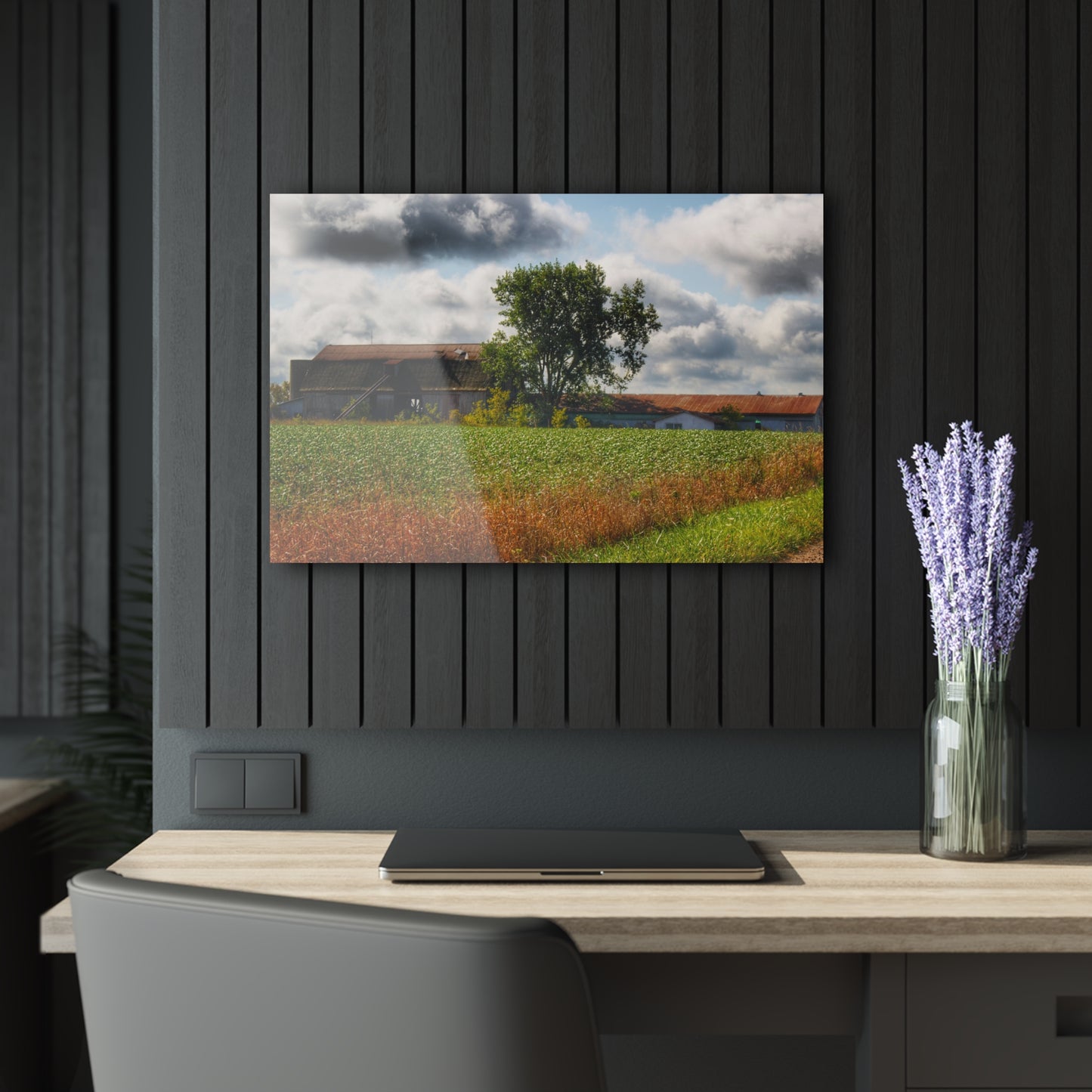 U R There Photography Silverwood Haybarn Rustic Farmhouse Acrylic Wall Print