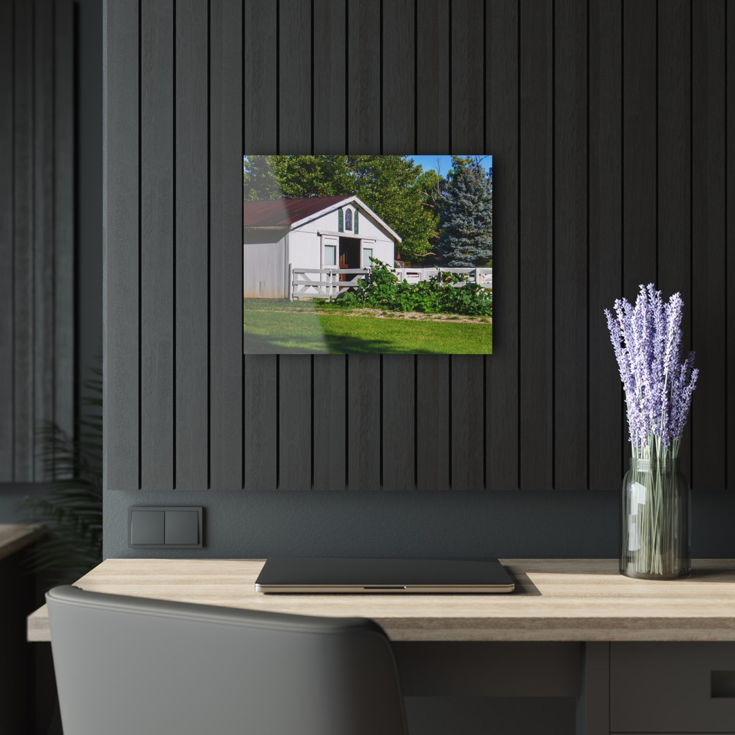 U R There Photography Beyond the Fence on Baldwin Rustic Farmhouse Acrylic Wall Print