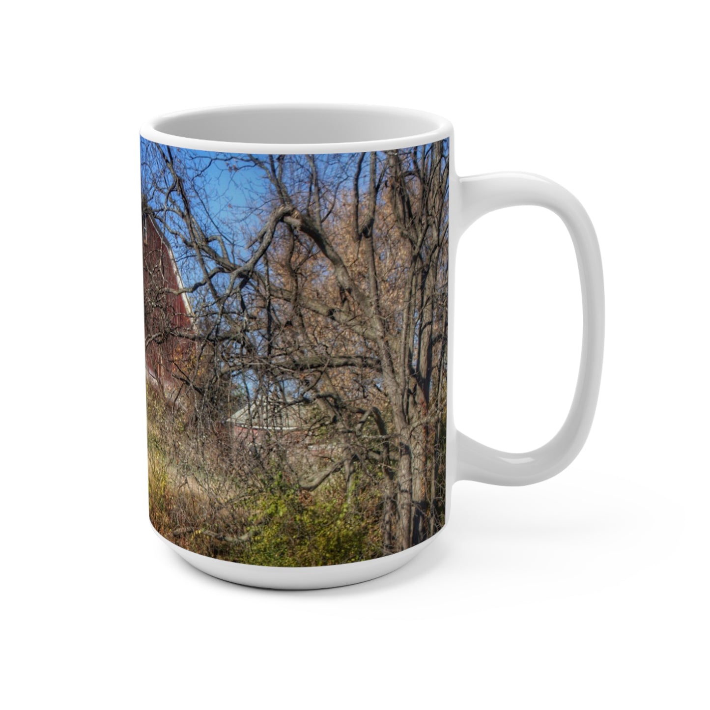 Rustic Farmhouse Coffee Mug featuring Hadley Red I