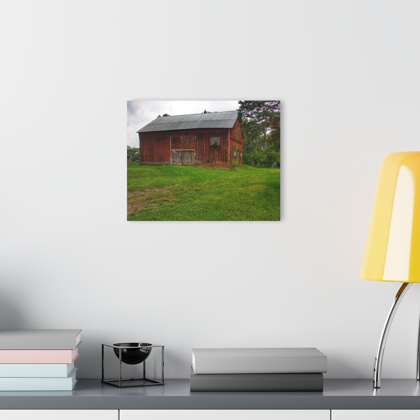 U R There Photography Rusted Red of Summer Rustic Farmhouse Acrylic Wall Print