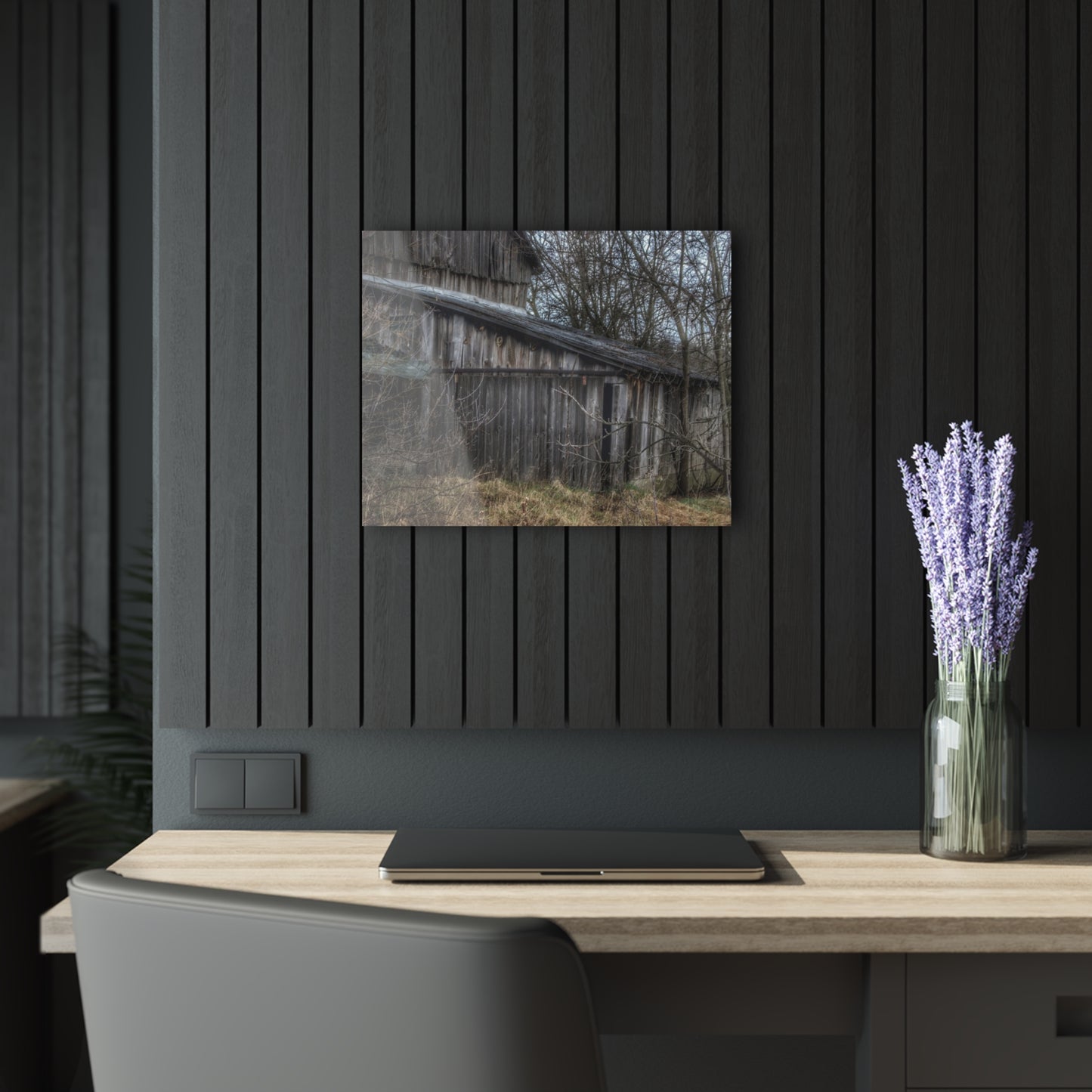 U R There Photography Rural Decay in Early Spring Rustic Farmhouse Acrylic Wall Print