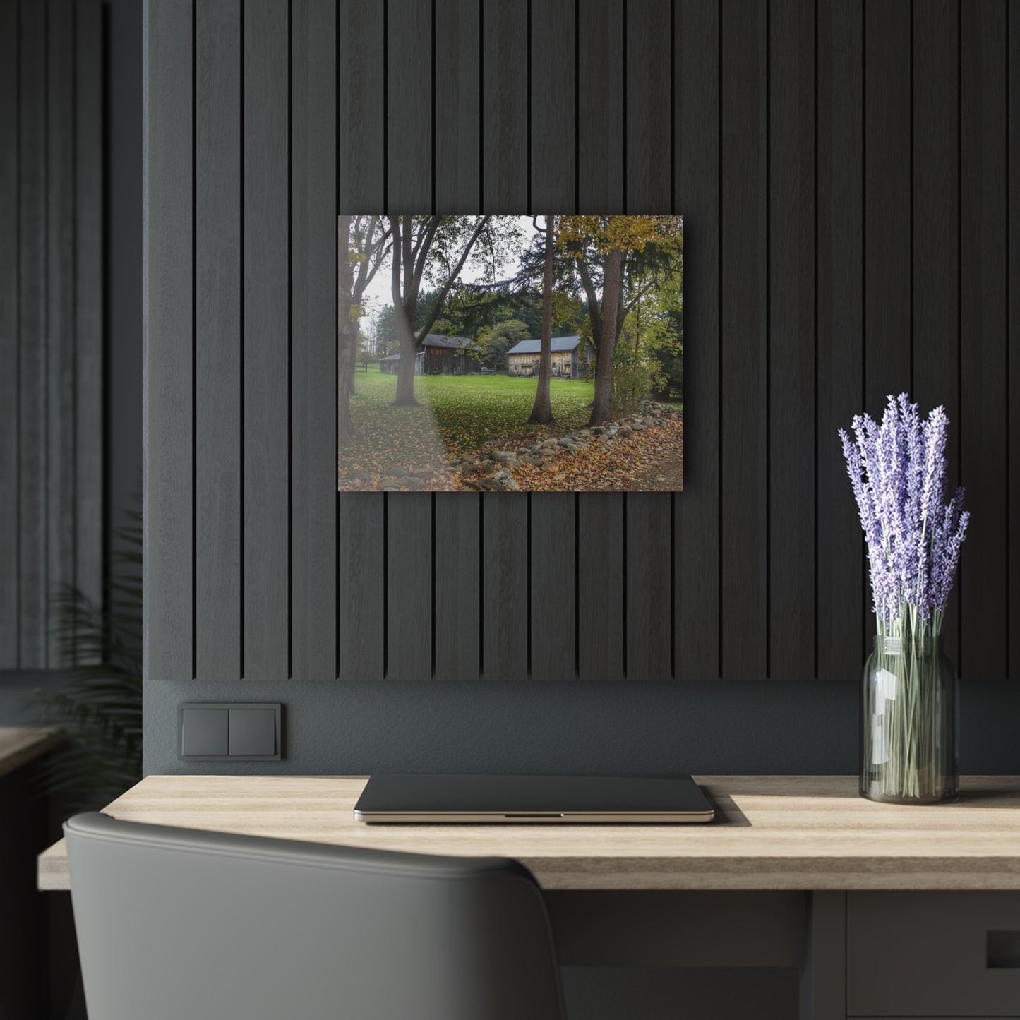 U R There Photography Wilder Road Greys I Rustic Farmhouse Acrylic Wall Print