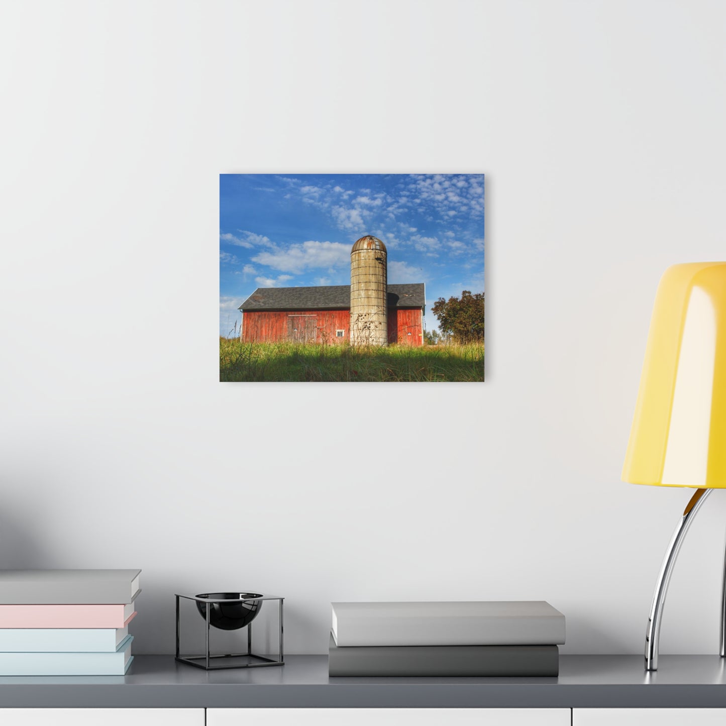 U R There Photography Clarkston Road Red I Rustic Farmhouse Acrylic Wall Print