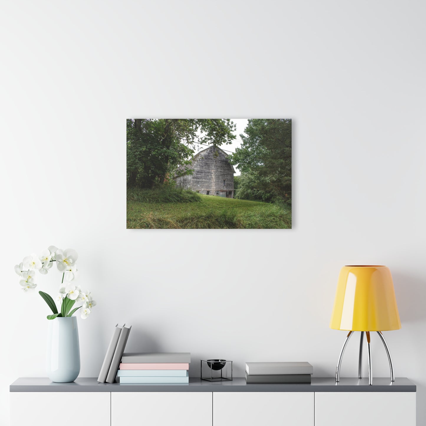 U R There Photography Snell Grey Rustic Farmhouse Acrylic Wall Print