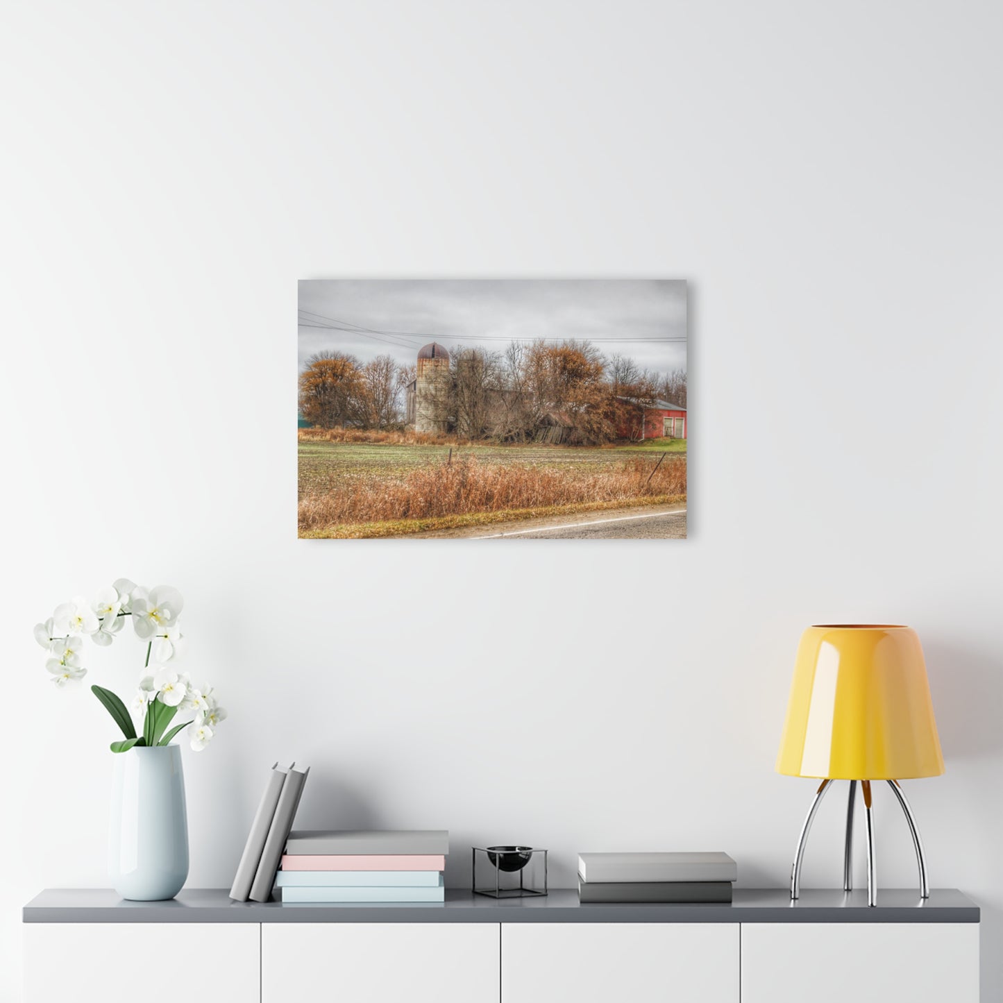 U R There Photography Burnside Road Grey II Rustic Farmhouse Acrylic Wall Print