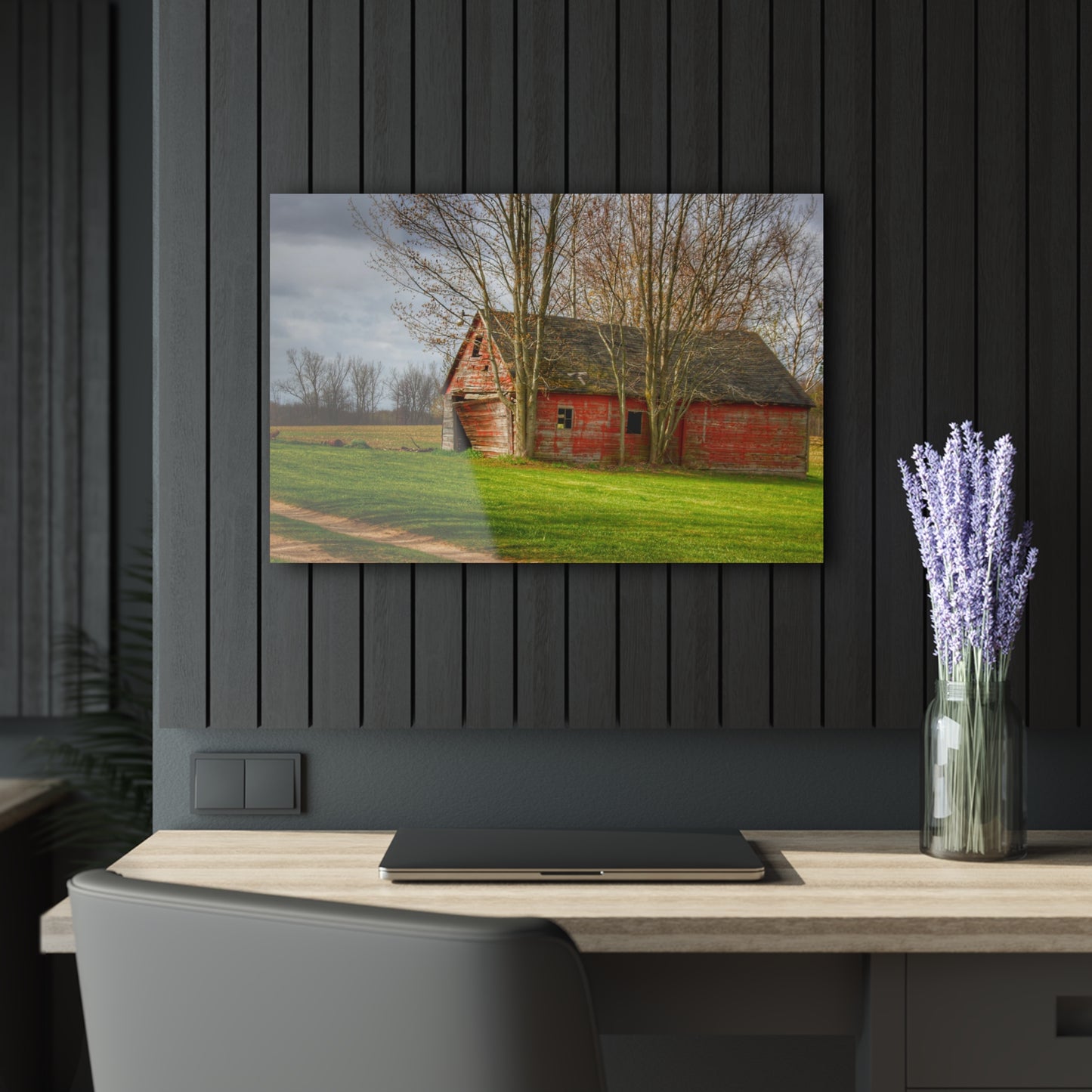 U R There Photography Centerline Shack Rustic Farmhouse Acrylic Wall Print