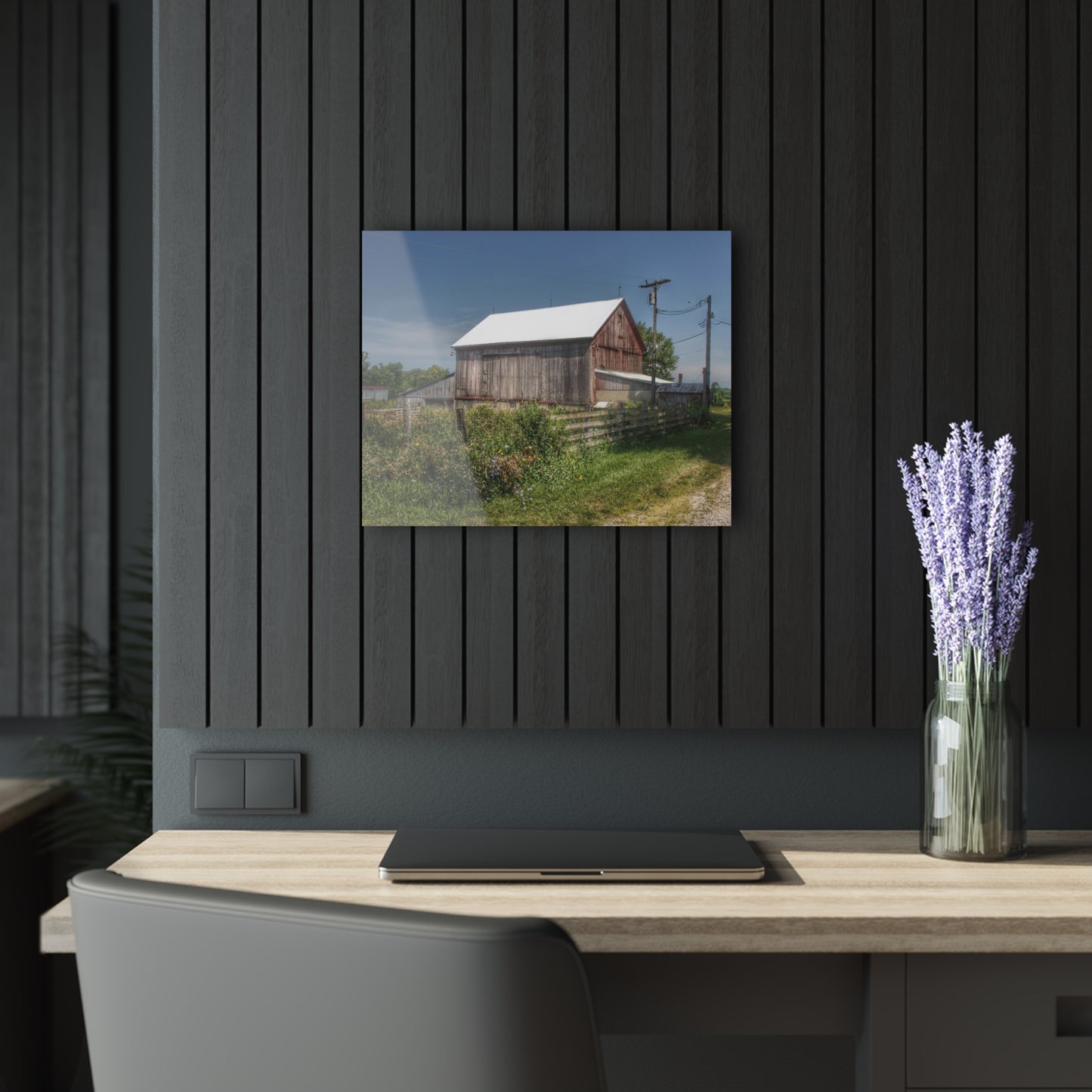 U R There Photography Castle Road Cow Barn I Rustic Farmhouse Acrylic Wall Print