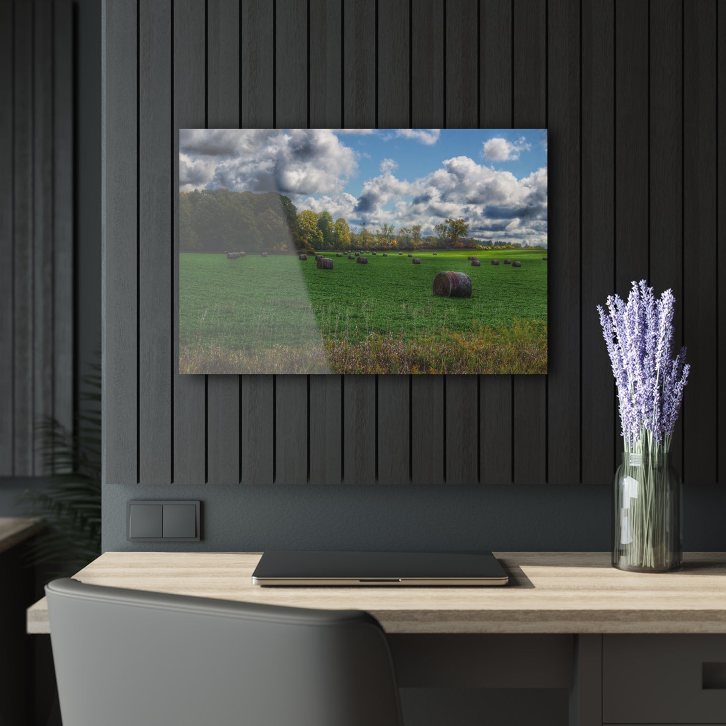 U R There Photography Haybale Heaven 2020 Rustic Farmhouse Acrylic Wall Print