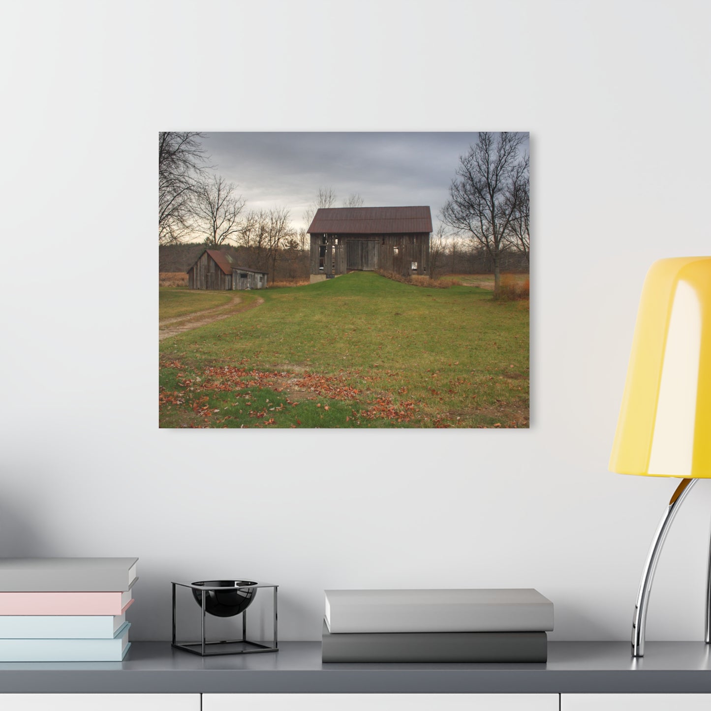 U R There Photography Roadside Greys of Carsonville Rustic Farmhouse Acrylic Wall Print