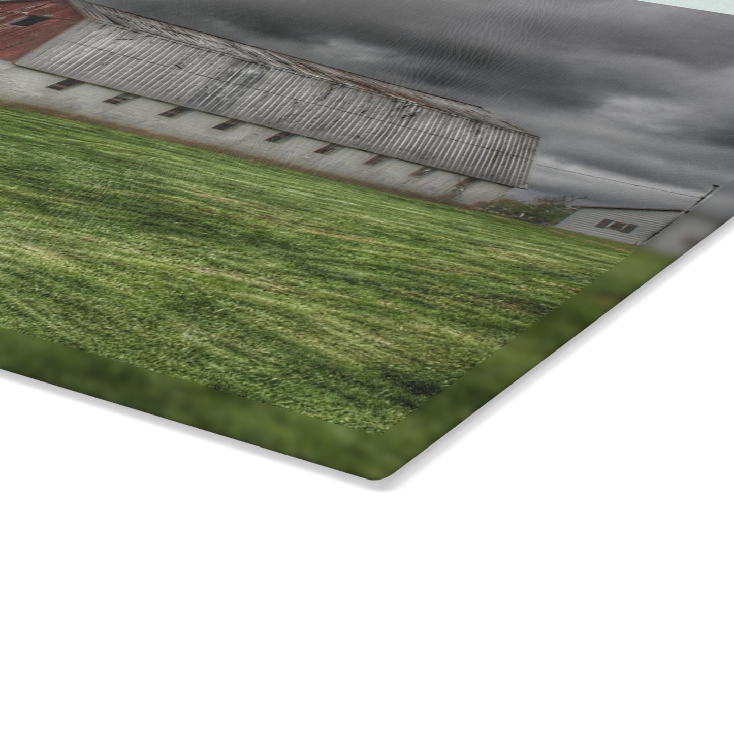 U R There Photography Peters Red Appaloosa I Rustic Farmhouse Tempered-Glass Cutting Board 8"x 11