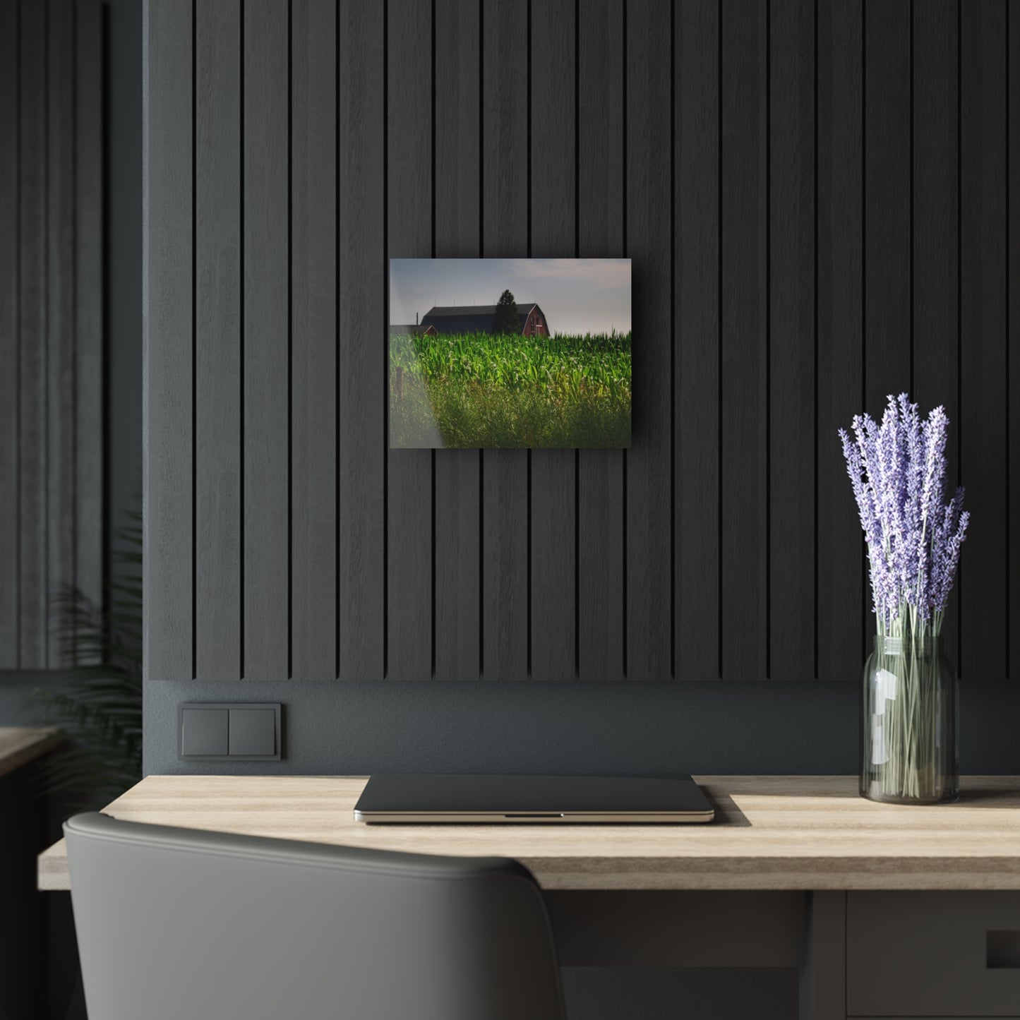 U R There Photography Beyond the Corn in Metamora Rustic Farmhouse Acrylic Wall Print