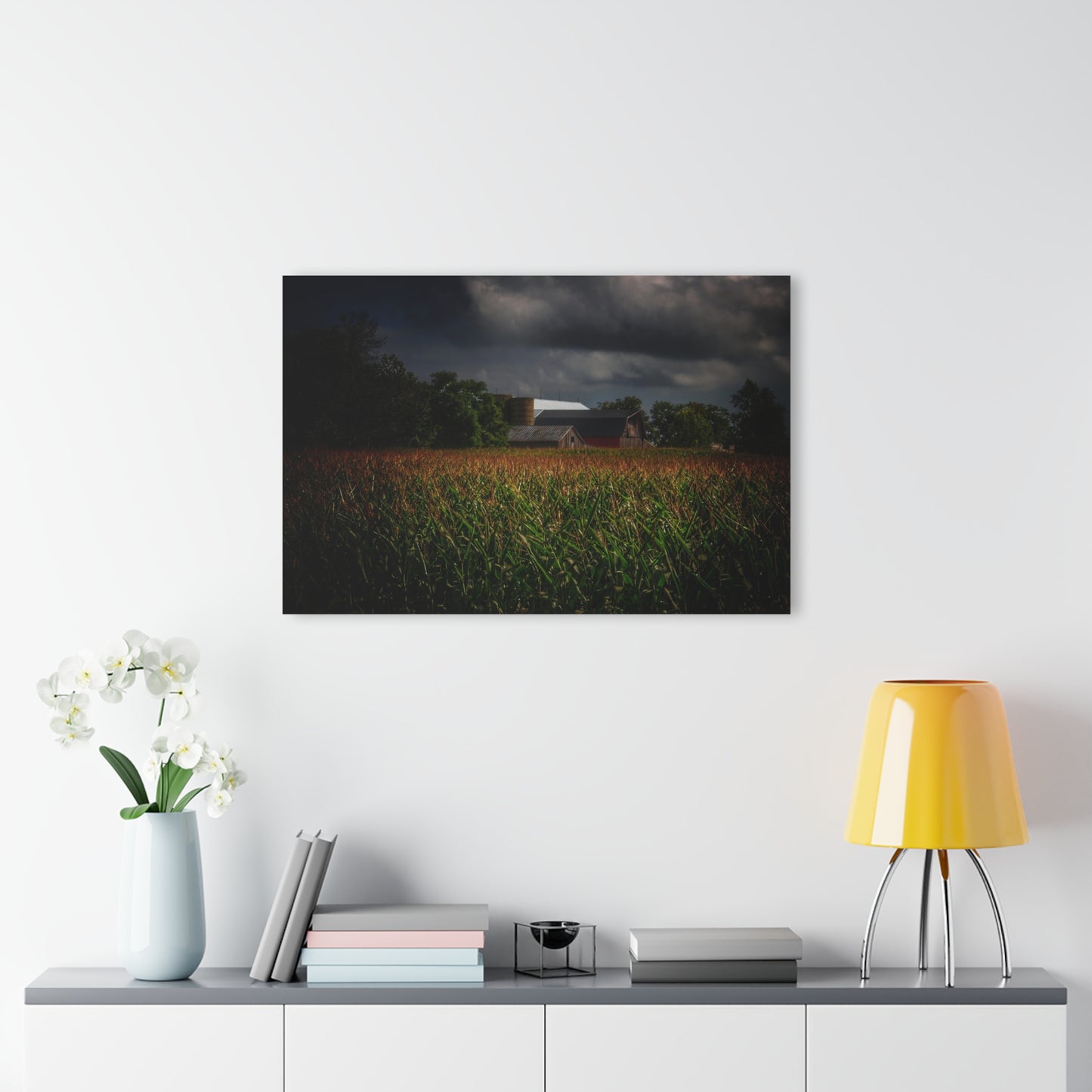 U R There Photography Bishop Road Beyond the Corn Rustic Farmhouse Acrylic Wall Print