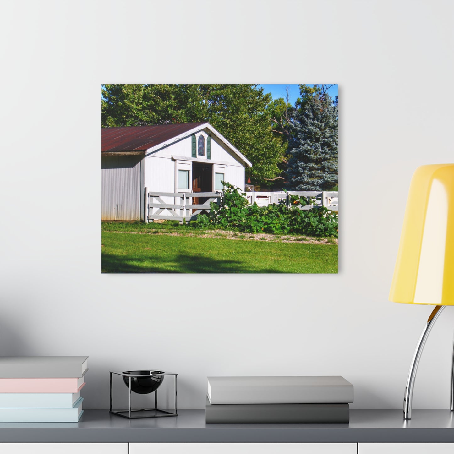 U R There Photography Beyond the Fence on Baldwin Rustic Farmhouse Acrylic Wall Print