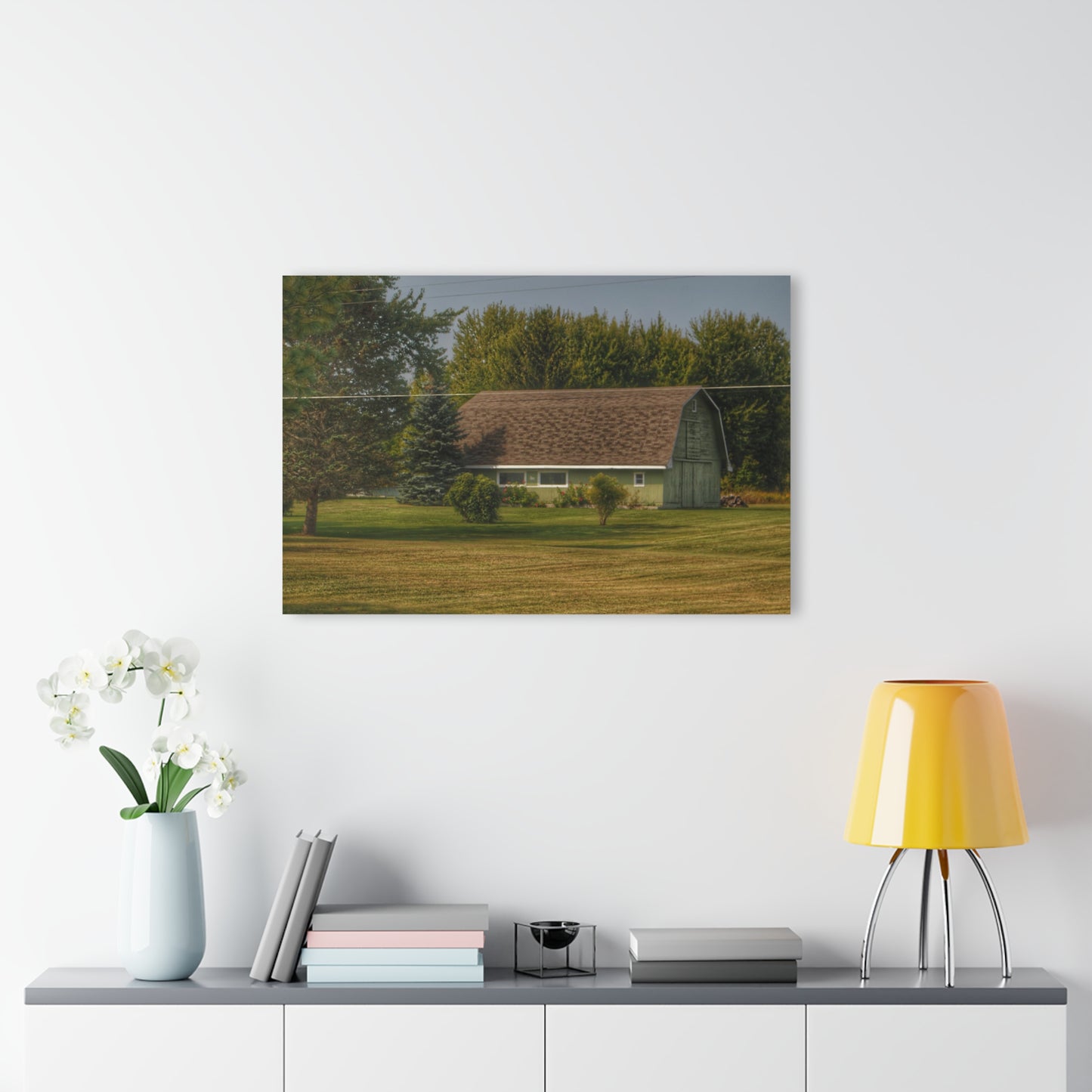 U R There Photography Crawford Road Green Rustic Farmhouse Acrylic Wall Print