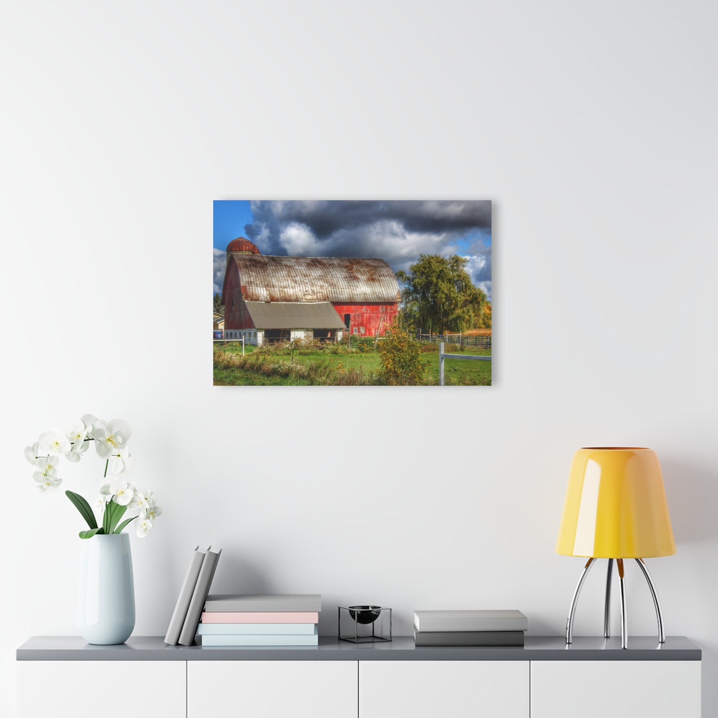 U R There Photography Washburn Rusted Red Rustic Farmhouse Acrylic Wall Print