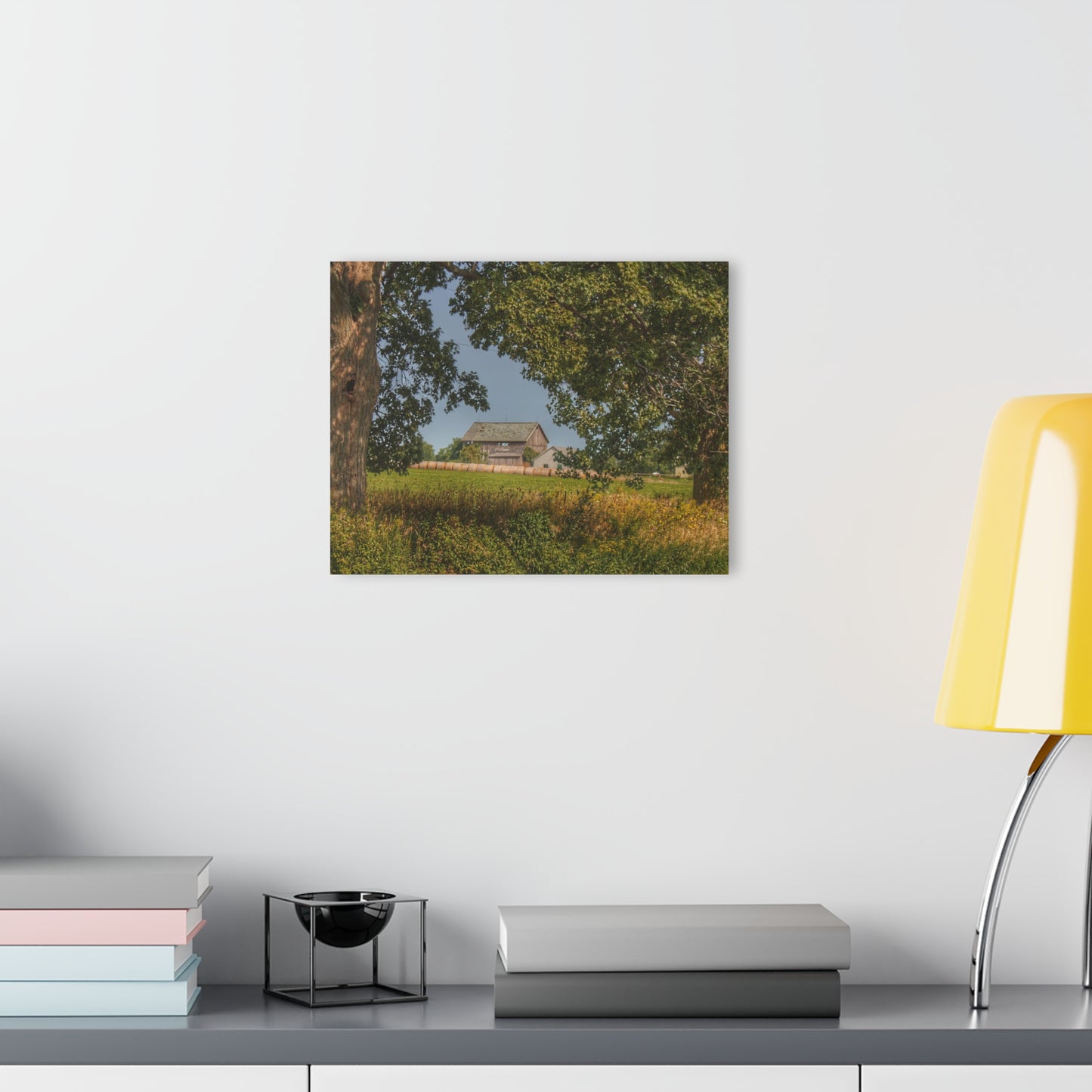 U R There Photography Treasurer Road Haybarn Rustic Farmhouse Acrylic Wall Print