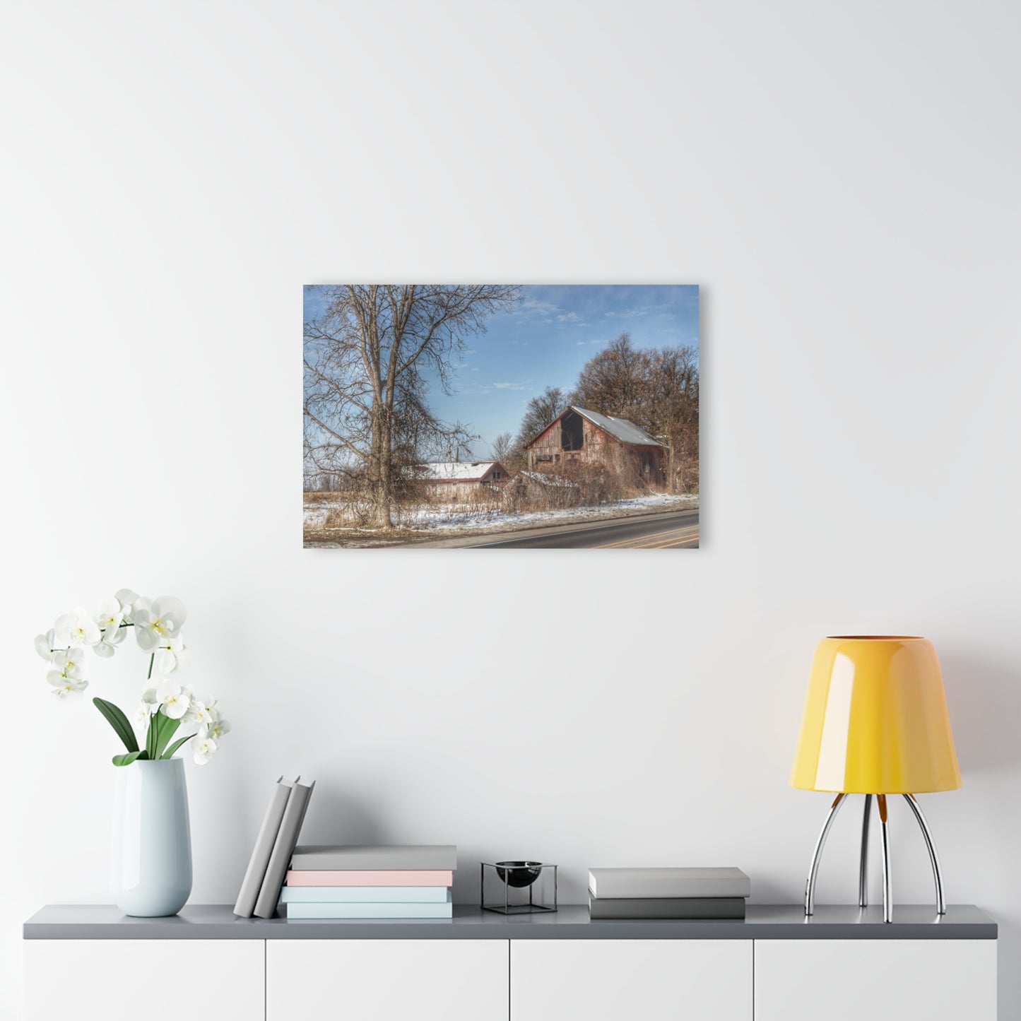 U R There Photography Almont Van Dyke Red I Rustic Farmhouse Acrylic Wall Print