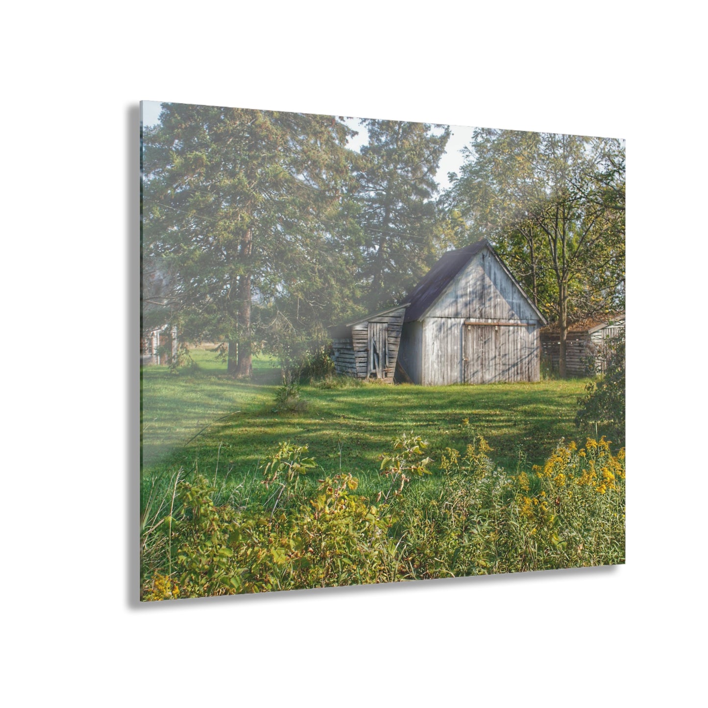 U R There Photography Bowers Road Little White Rustic Farmhouse Acrylic Wall Print