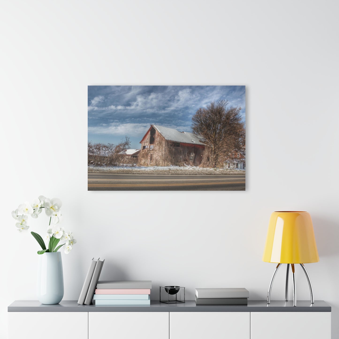 U R There Photography Almont Van Dyke Red II Rustic Farmhouse Acrylic Wall Print 14 "x 11"