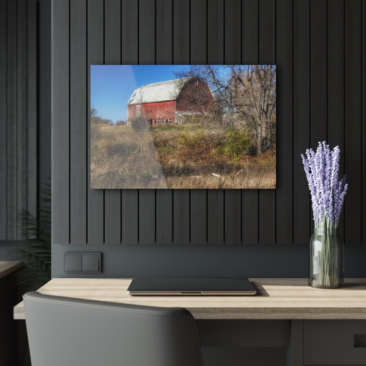 U R There Photography Hadley Red I Rustic Farmhouse Acrylic Wall Print