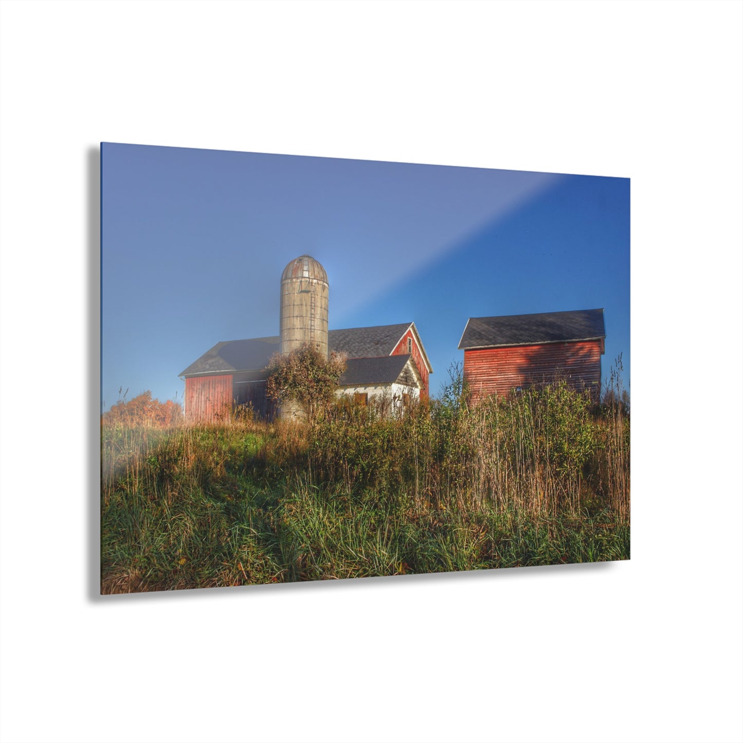 U R There Photography Clarkston Road Red II Rustic Farmhouse Acrylic Wall Print
