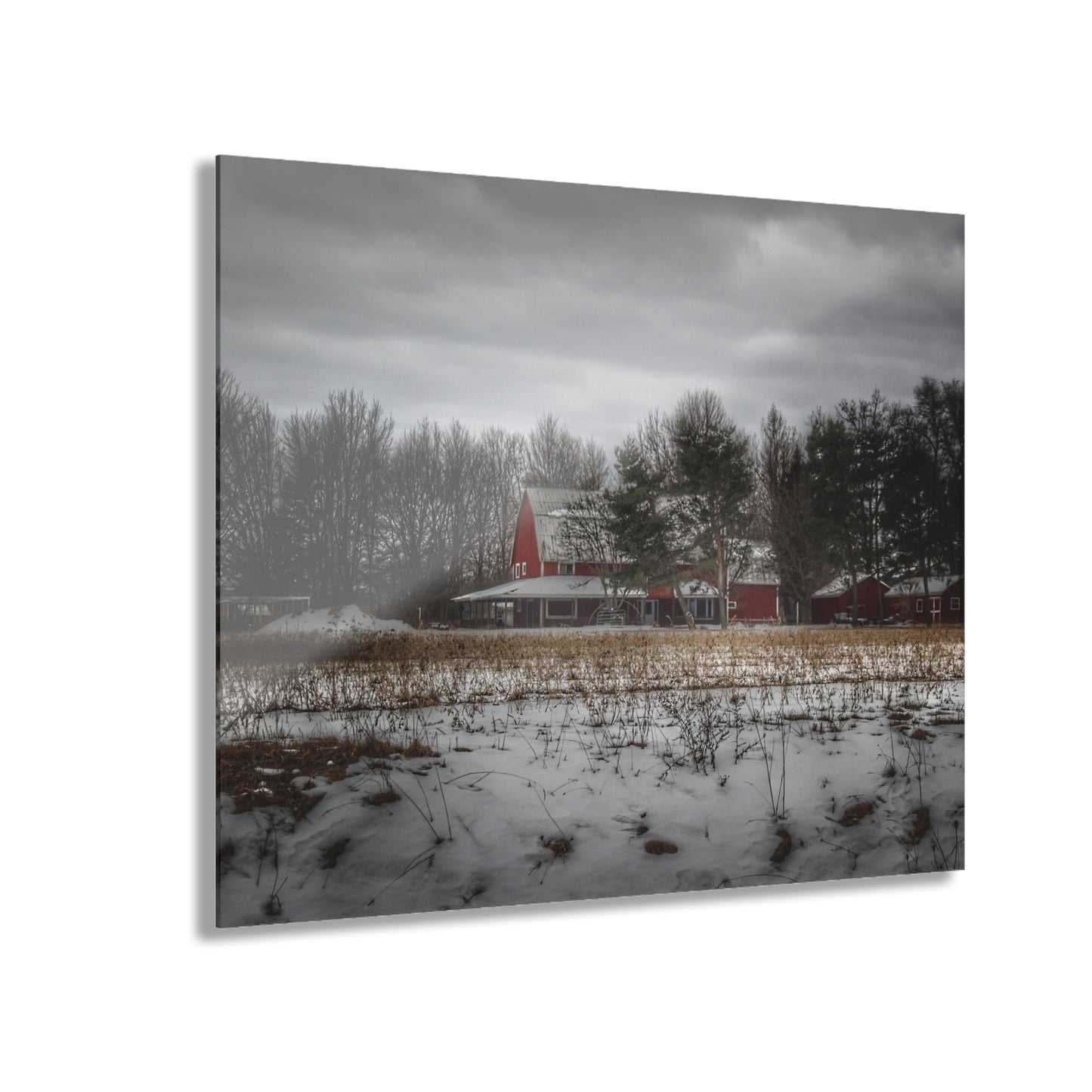 U R There Photography Across the Field in Thornville Rustic Farmhouse Acrylic Wall Print