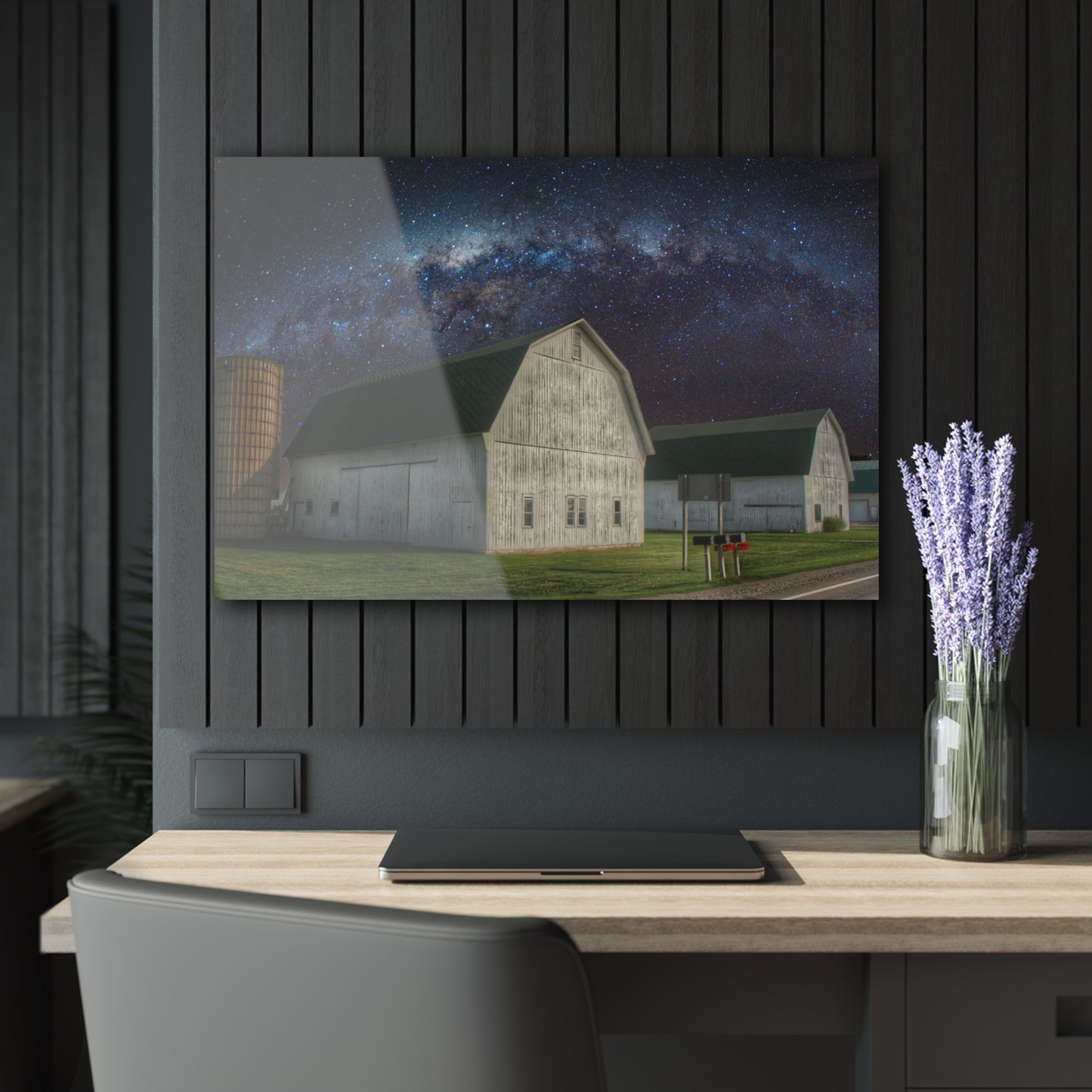 U R There Photography Under the Milky Way Rustic Farmhouse Acrylic Wall Print
