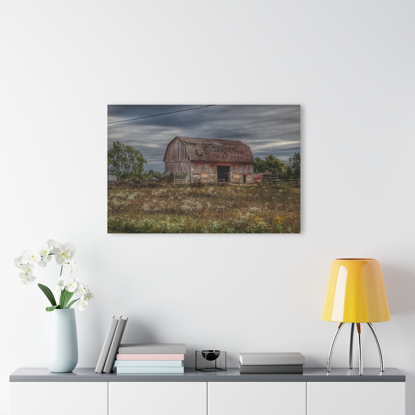 U R There Photography Old Marathon Red Rustic Farmhouse Acrylic Wall Print