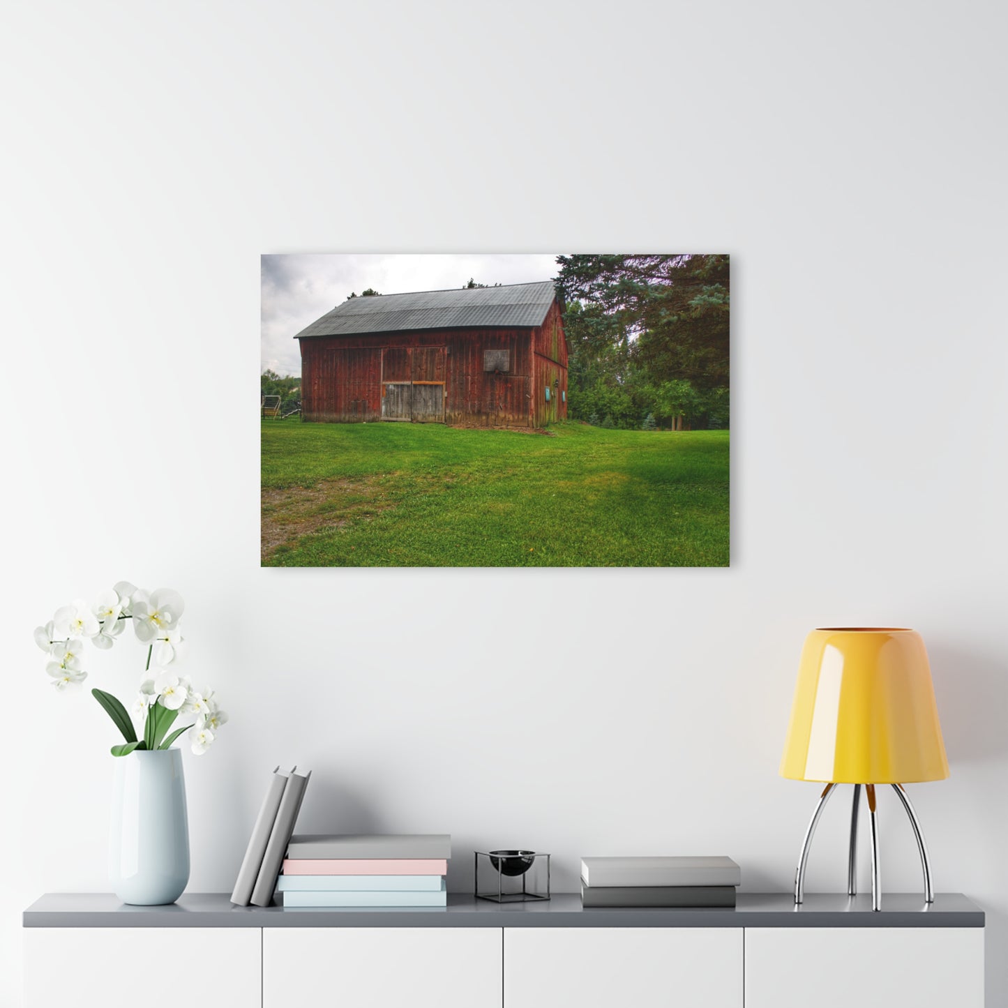 U R There Photography Rusted Red of Summer Rustic Farmhouse Acrylic Wall Print