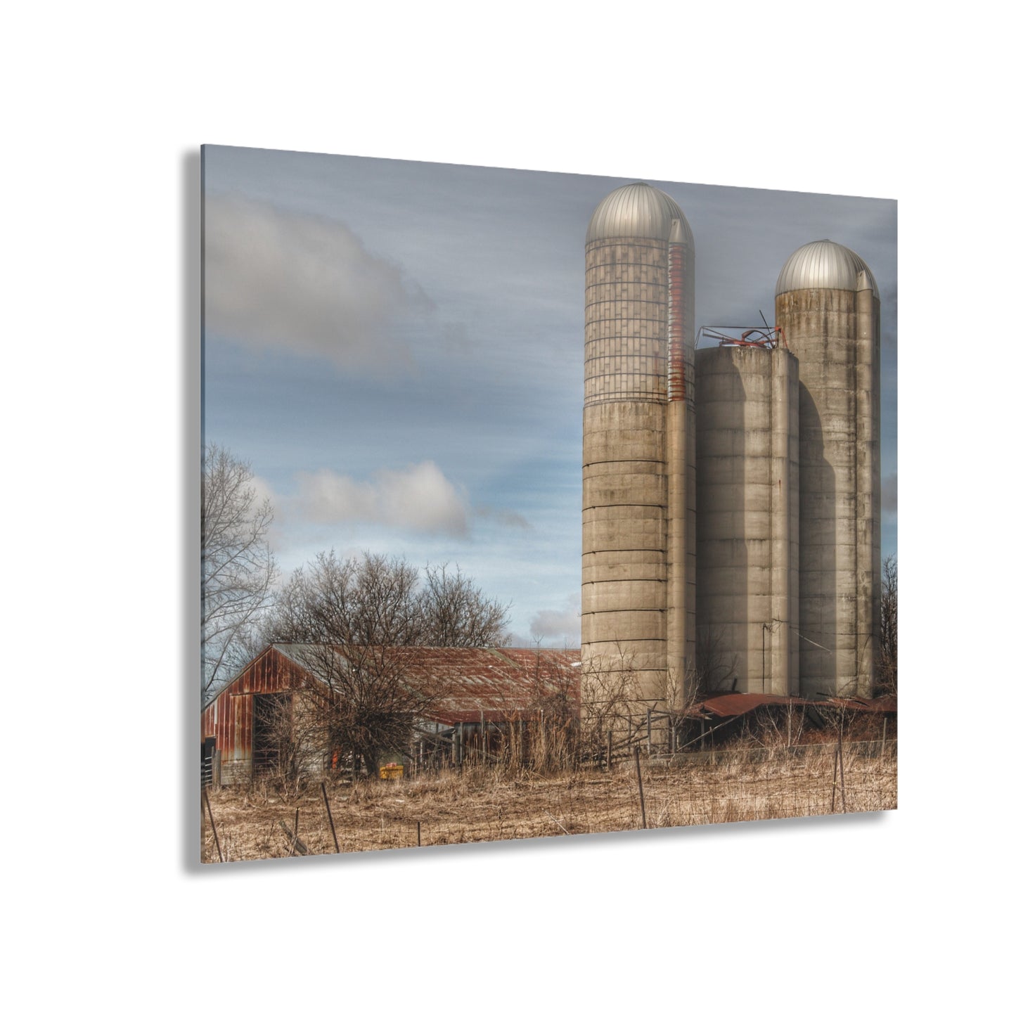 U R There Photography Silo Rust Rustic Farmhouse Acrylic Wall Print