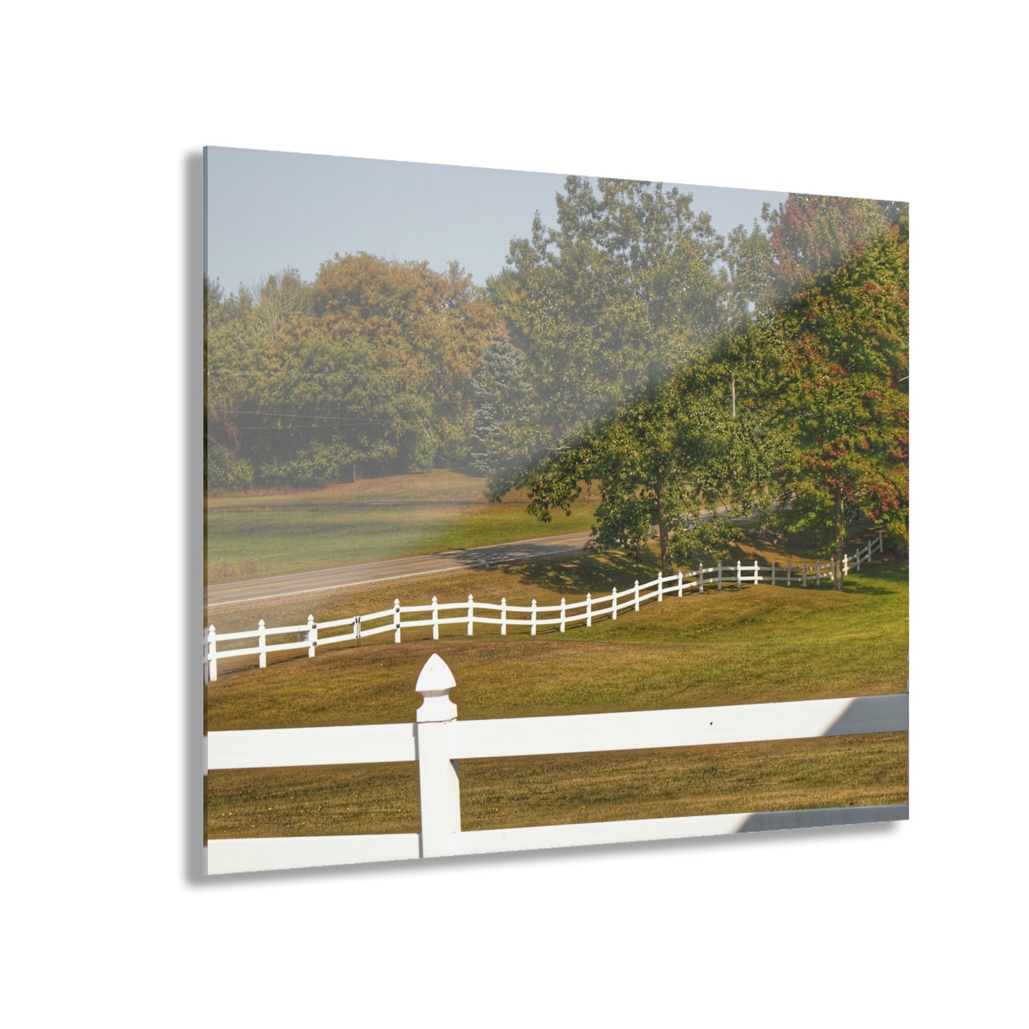 U R There Photography Beyond the White Fences Rustic Farmhouse Acrylic Wall Print