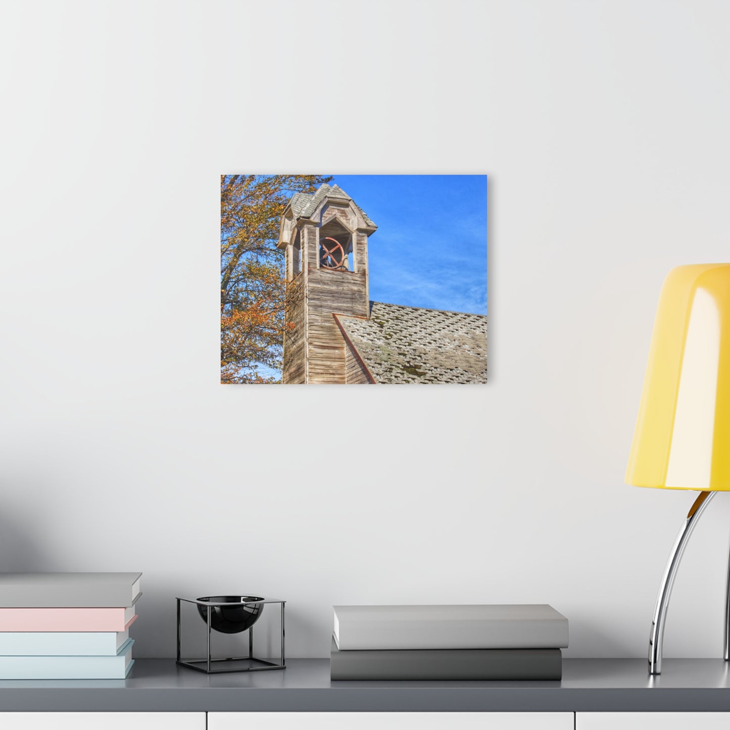 U R There Photography Schoolhouse of Marlette Road II Rustic Farmhouse Acrylic Wall Print