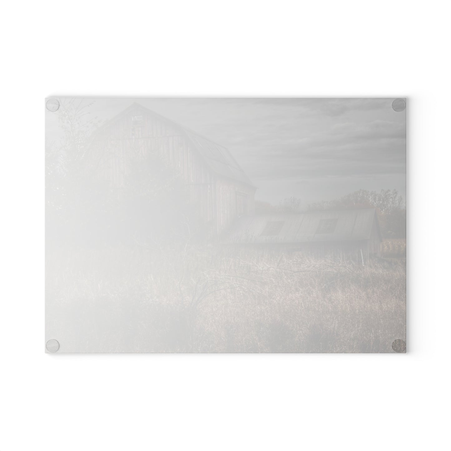 U R There Photography Treasurer Road Red Rustic Farmhouse Tempered-Glass Cutting Board
