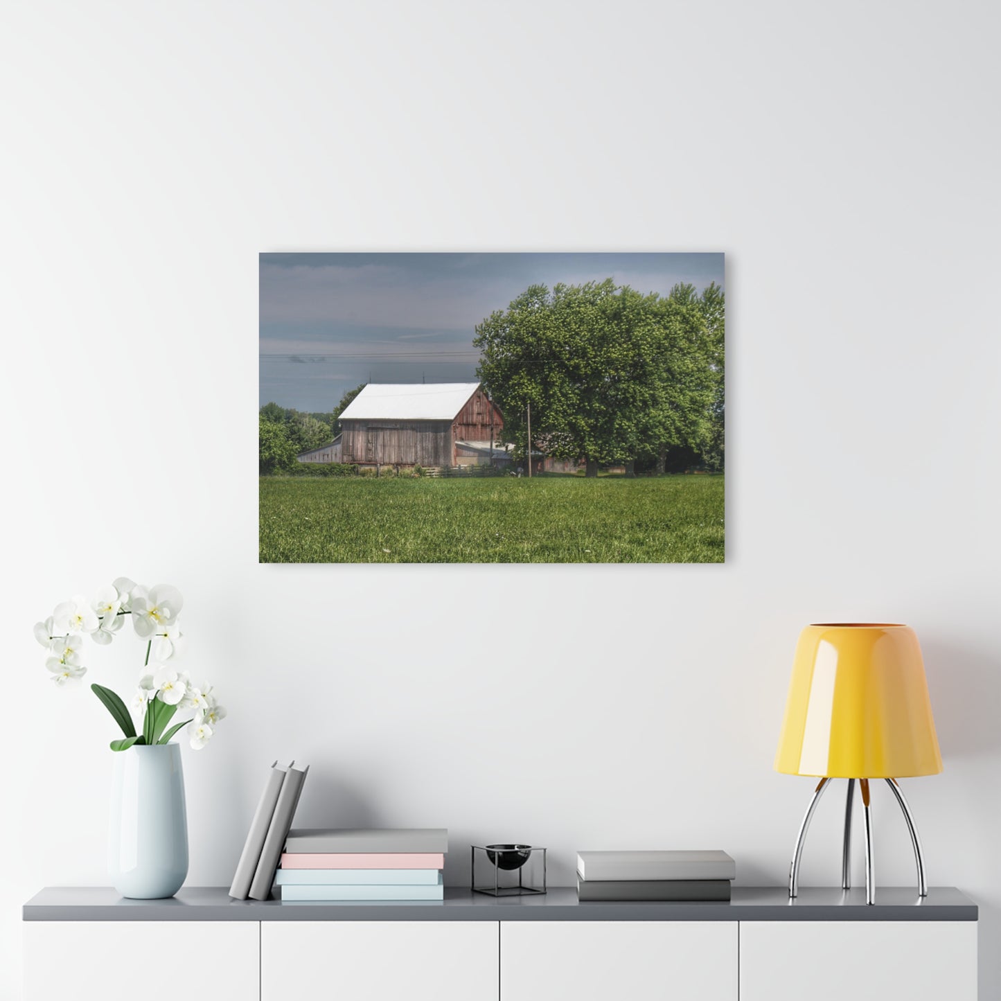 U R There Photography Castle Road Cow Barn III Rustic Farmhouse Acrylic Wall Print
