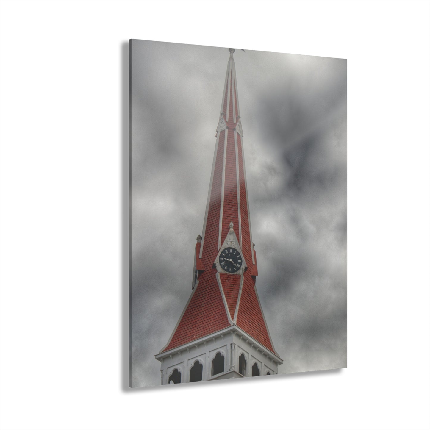 Rustic Farmhouse Wall Print featuring Almont Church Spire