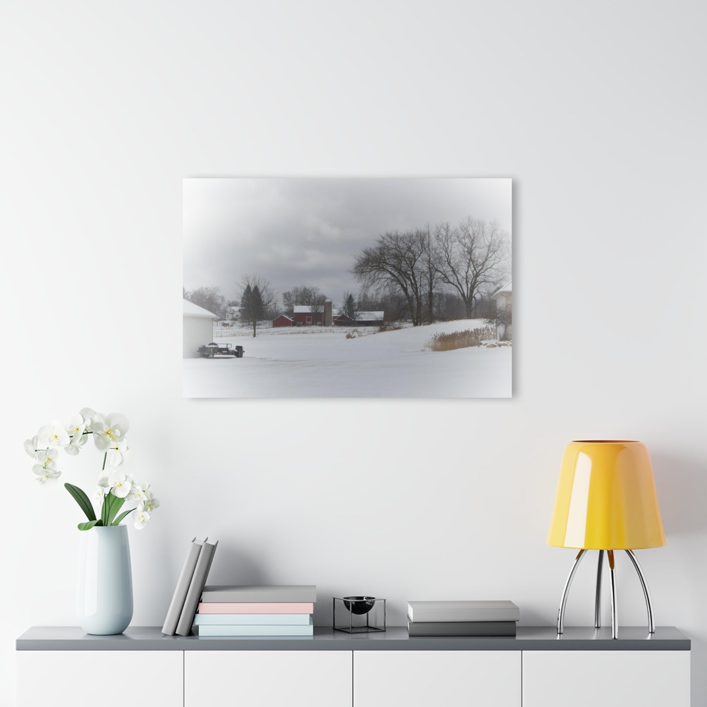 U R There Photography Across the Field on Sandy Lane Rustic Farmhouse Acrylic Wall Print