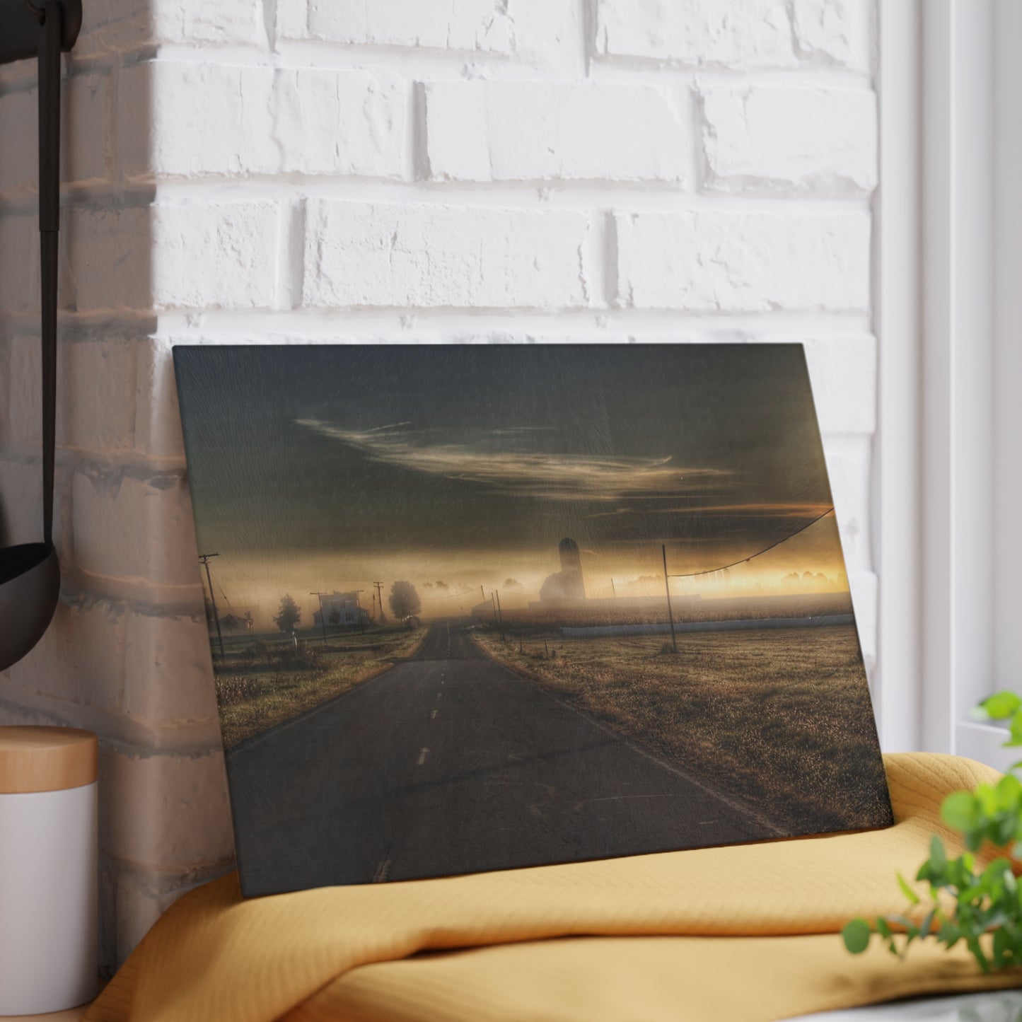 U R There Photography By Dawns Early Light Rustic Farmhouse Tempered-Glass Cutting Board