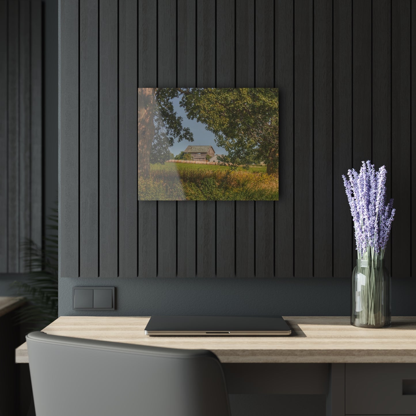U R There Photography Treasurer Road Haybarn Rustic Farmhouse Acrylic Wall Print